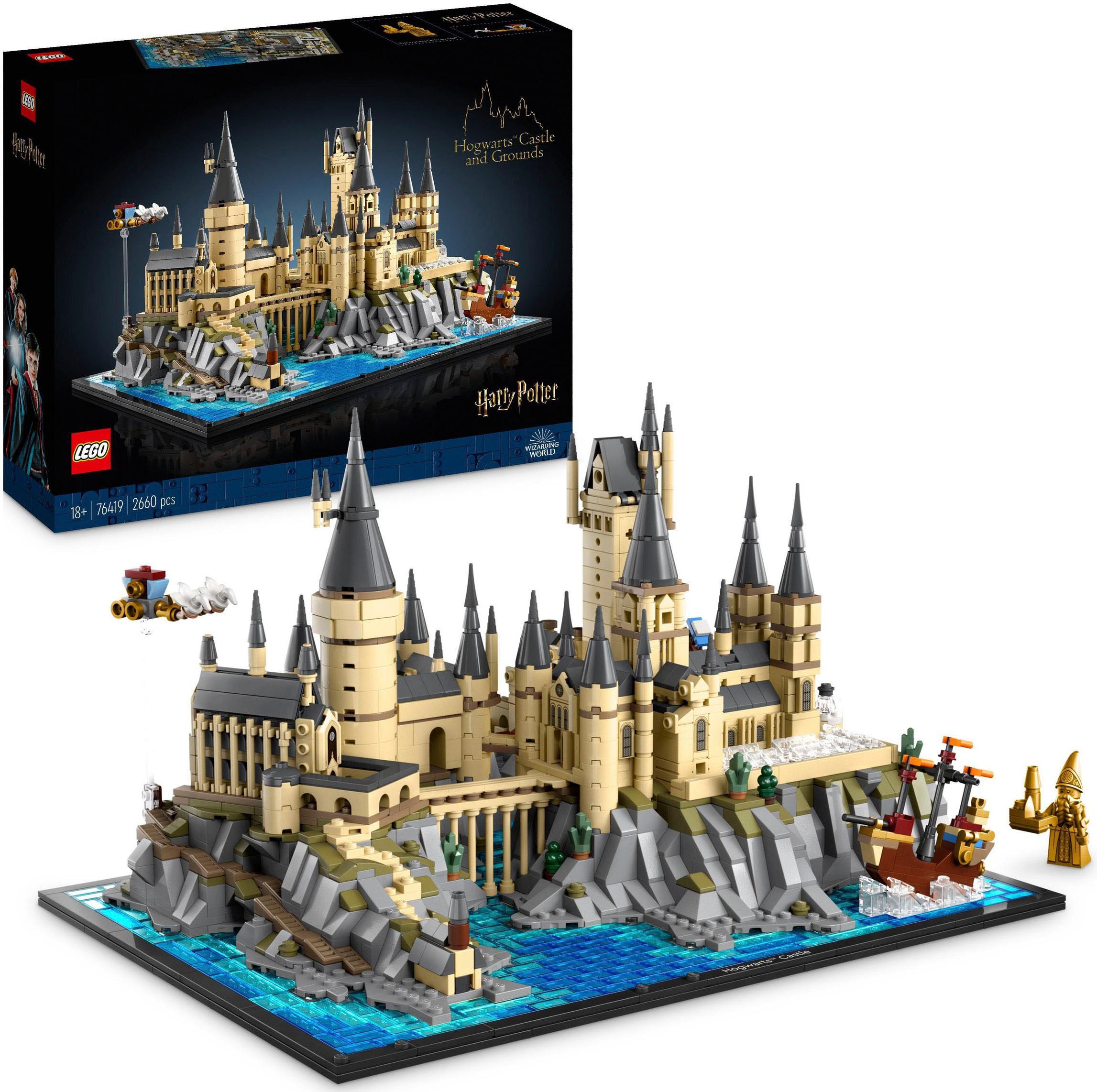 Konstruktionsspielsteine »Schloss Hogwarts mit Schlossgelände (76419), LEGO® Harry...