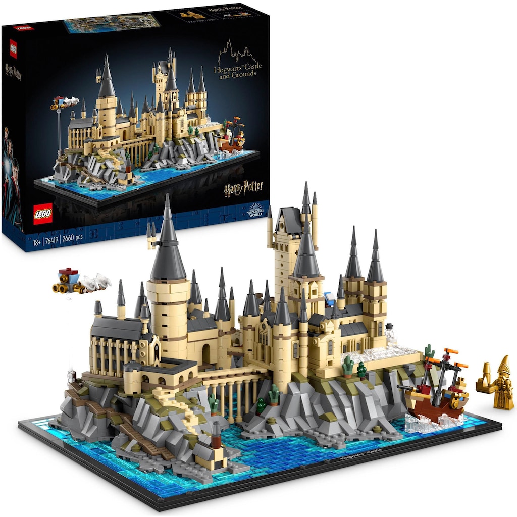 LEGO® Konstruktionsspielsteine »Schloss Hogwarts mit Schlossgelände (76419), LEGO® Harry Potter«, (2660 St.), Made in Europe