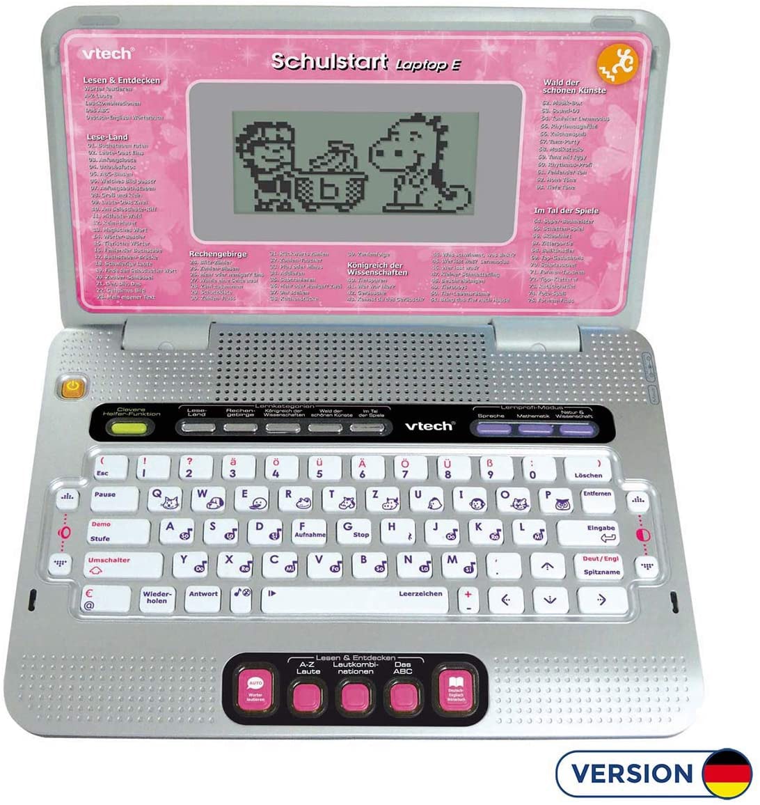 Vtech® Kindercomputer »School & Go, Schulstart Laptop E - pink«