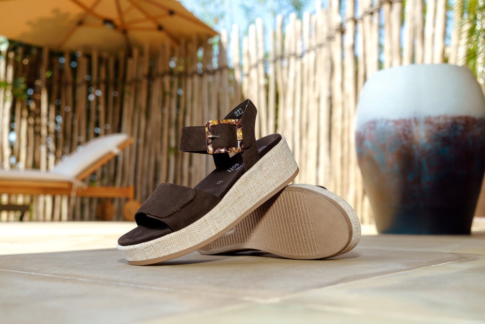 Remonte Plateausandaletten  Sommerschuh, Sandale mit praktischen Klettverschlüssen