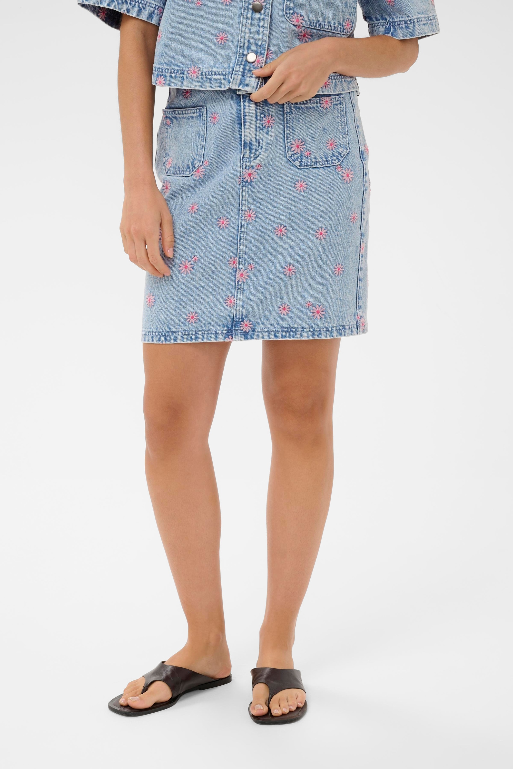 KAFFE Jeansrock »Damen Denimrock KAbabena«