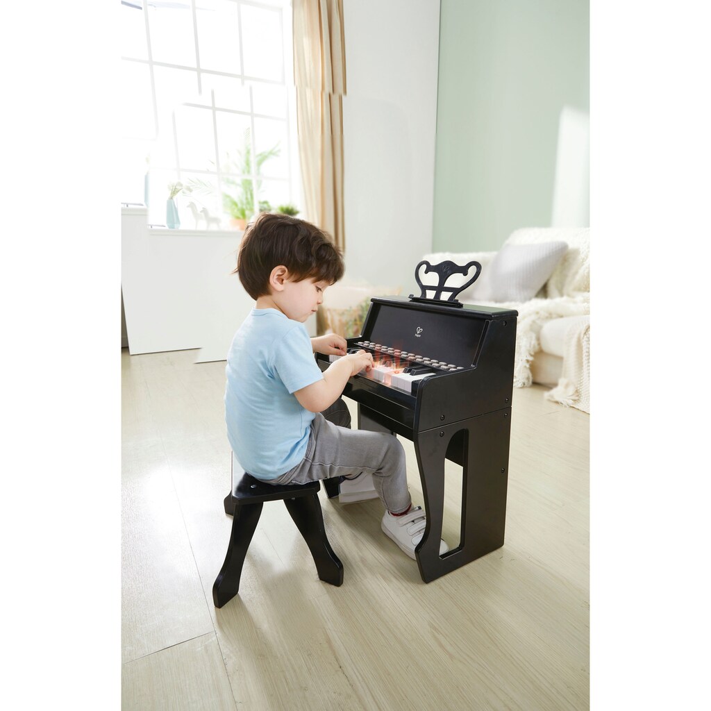 Hape Spielzeug-Musikinstrument »Leuchttasten-Piano mit Hocker«