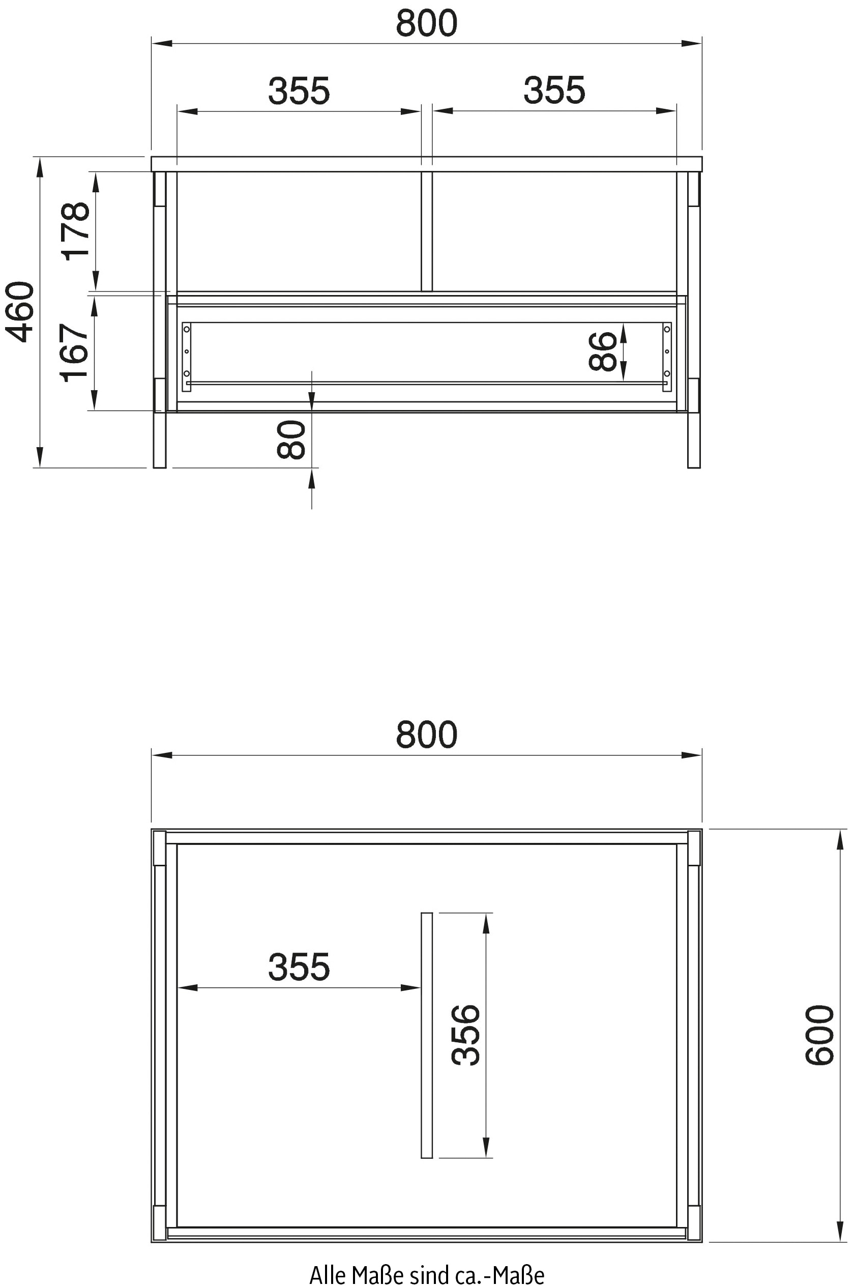 Home affaire Couchtisch »Stranda, Beistelltisch, Wohnzimmertisch, Sofatisch, Tisch« Schubkasten und Ablagefächer, in zwei Farben verfügbar