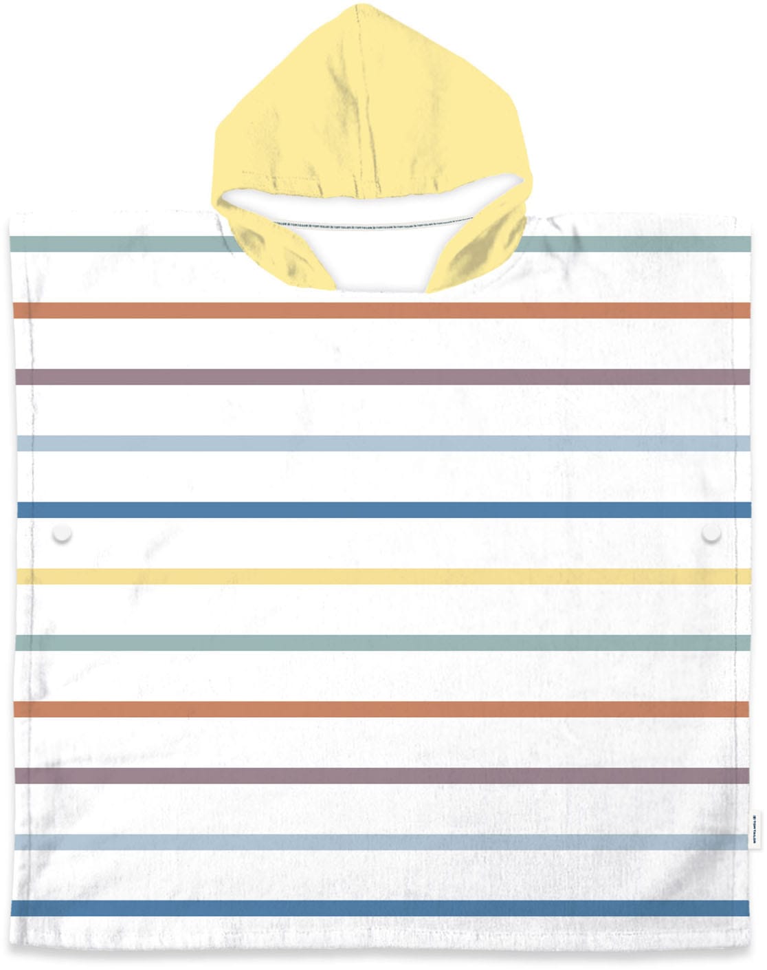 TOM TAILOR HOME, Unisex, Badeponcho »Poncho KIDS«, bunt, 60/120, Hochwertiger Frottier-Badeponcho in Gr.60x120cm mit Kapuze bietet ausreichend 