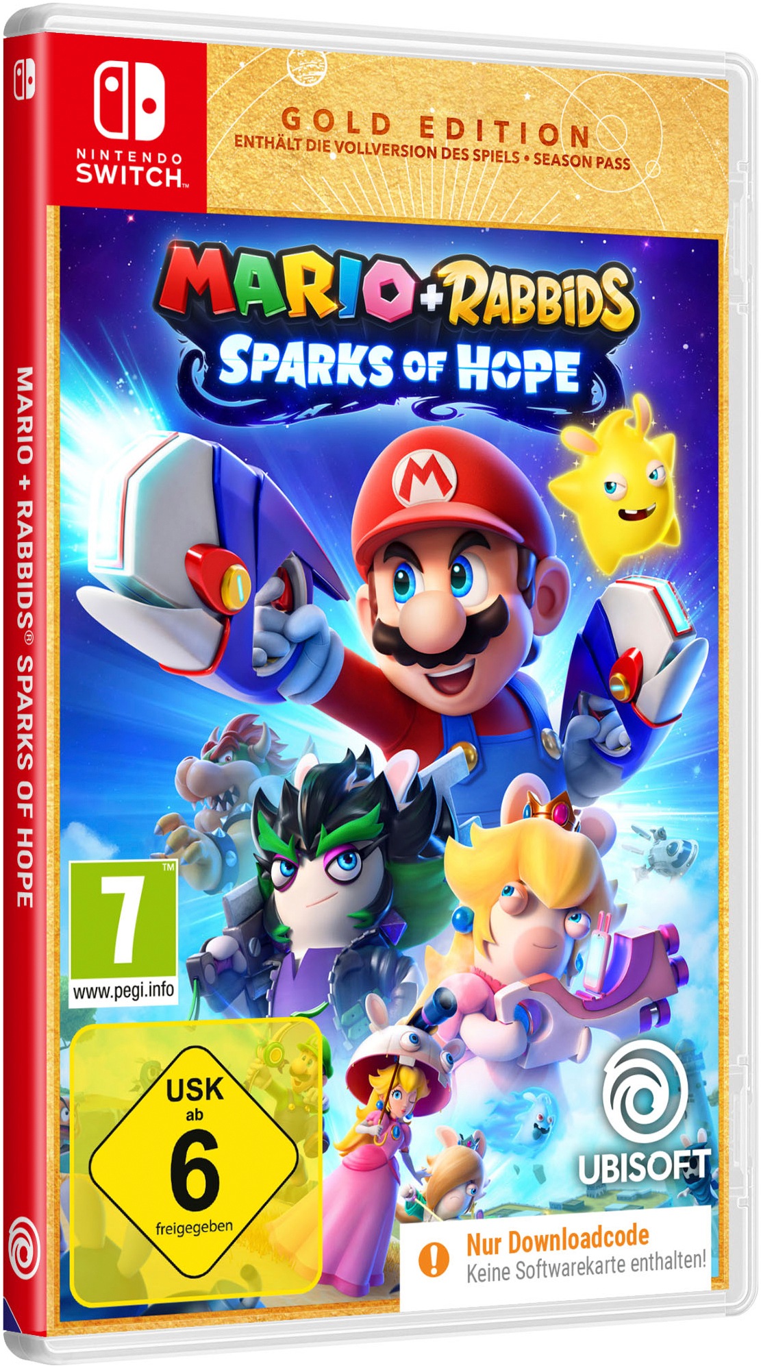UBISOFT Spielesoftware »Mario + Rabbids Sparks of Hope Gold Edition (Code in a Box)«, Nintendo Switch