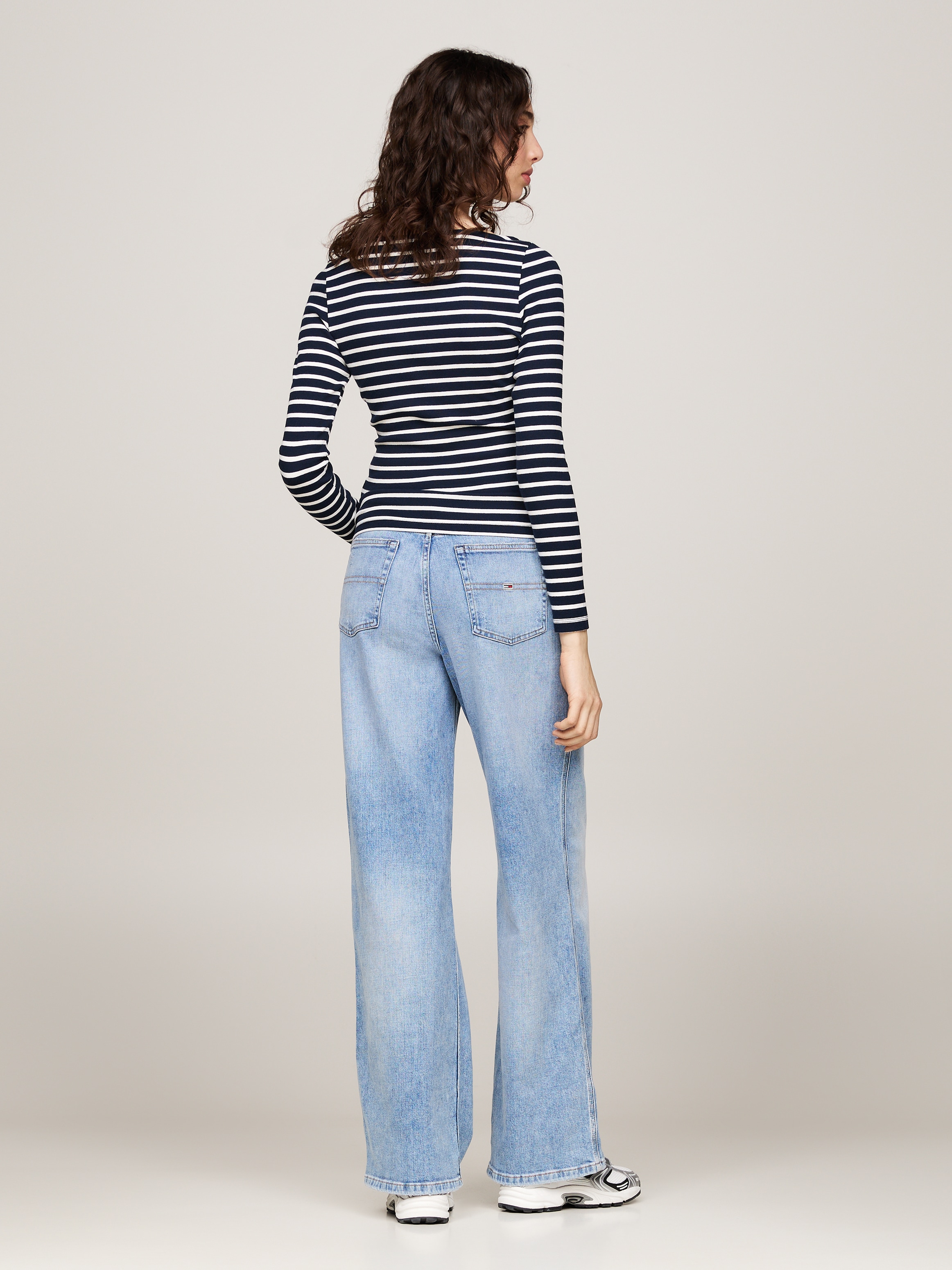 Tommy Jeans Langarmshirt »TJW BRETON STRIPE LS«, im Streifendesign