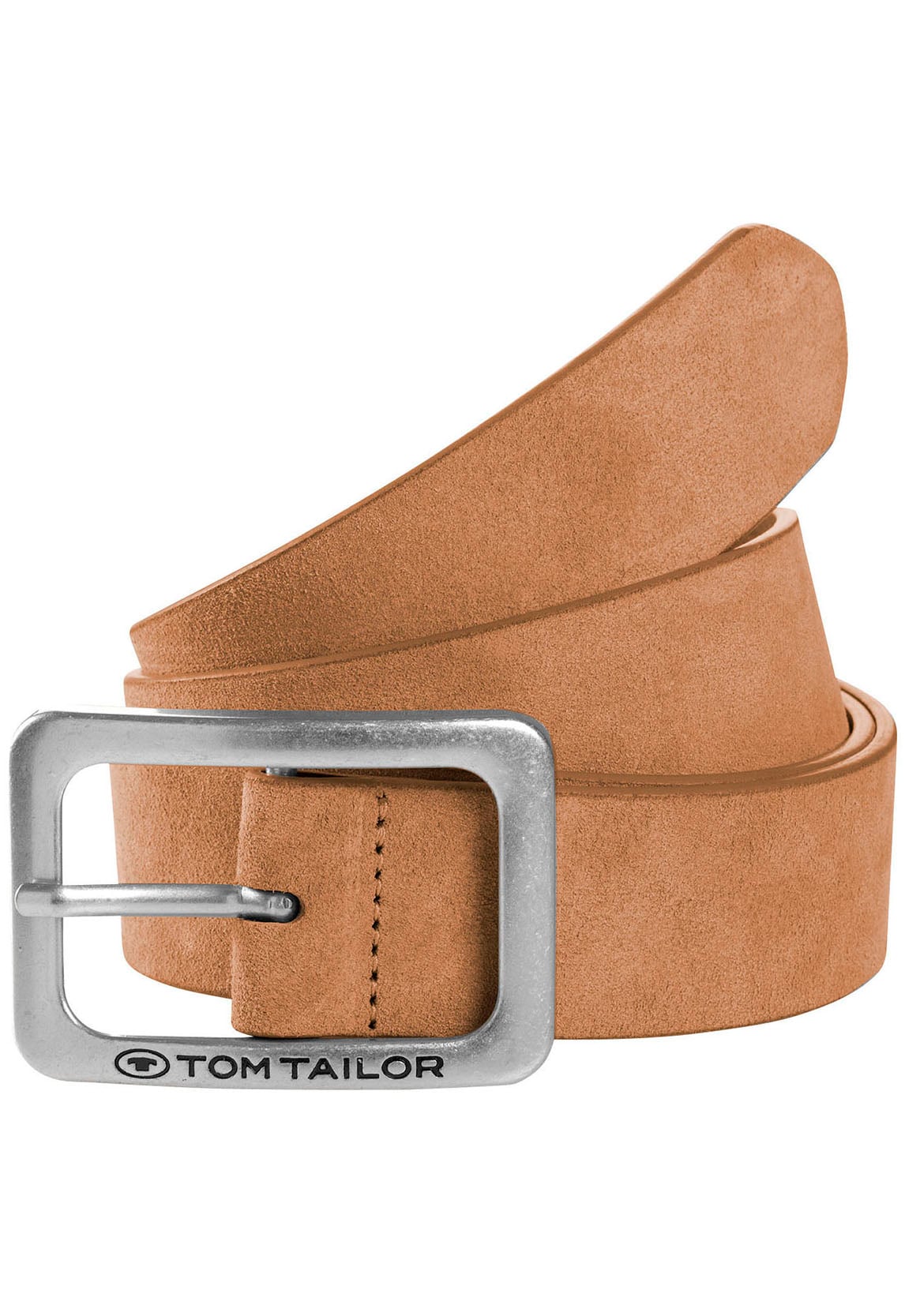 TOM TAILOR Synthetikgürtel »TTEVELYN«, 3.5 cm breiter Damengürtel, modisch, in Velour-Optik