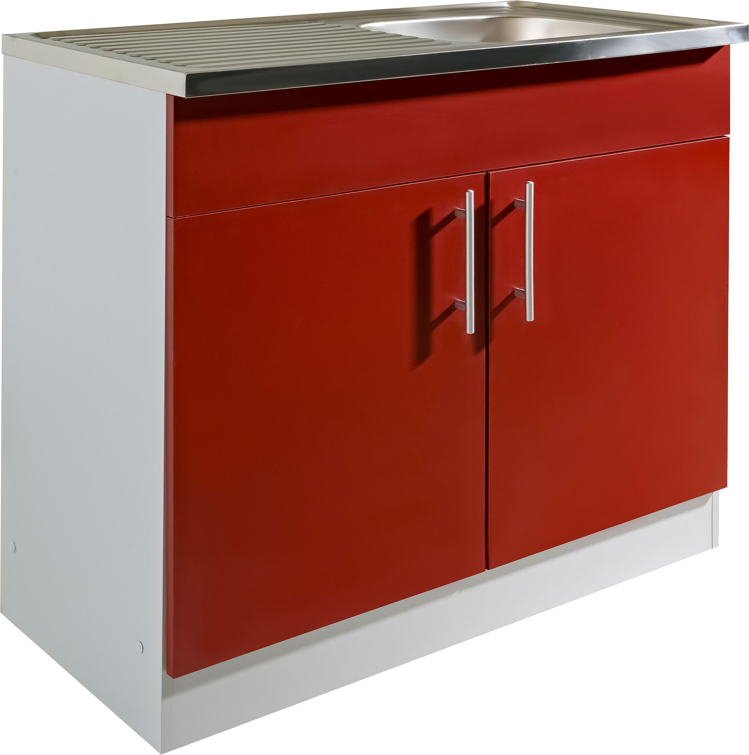 wiho Küchen Spülenschrank »Kiel« 100 cm breit, 50 cm tief, mit Auflagebecken
