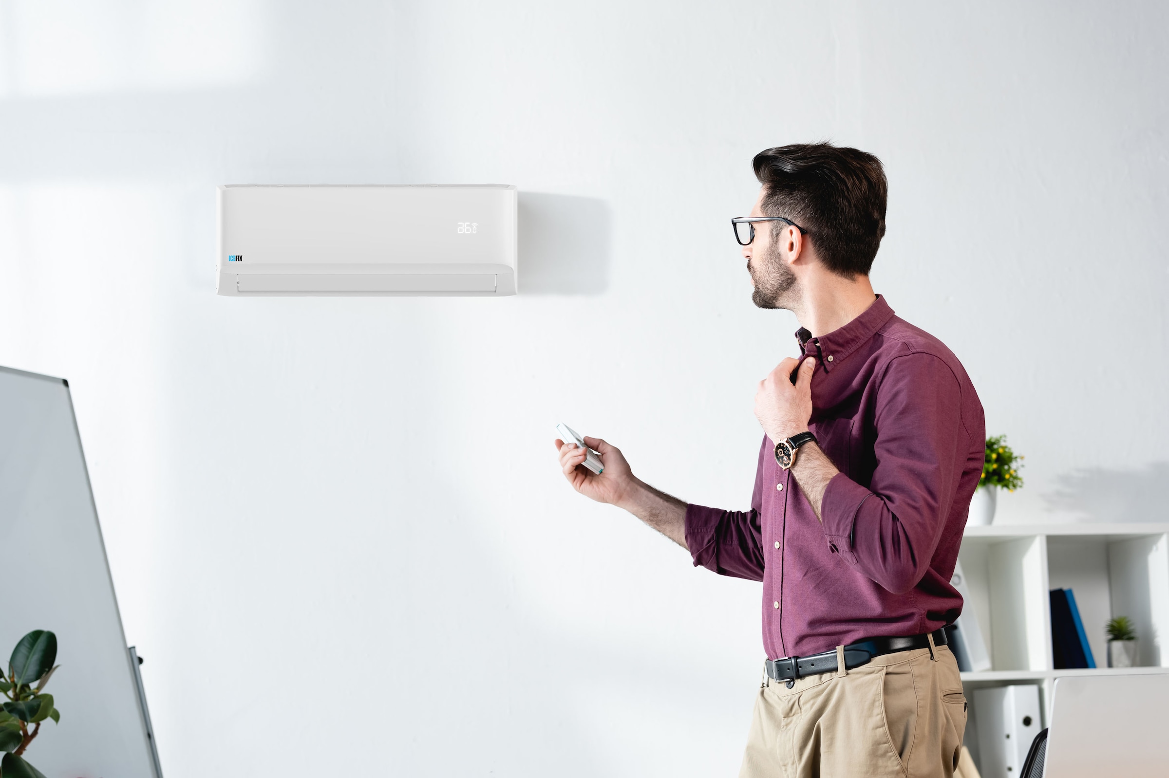 ICEFIX Split-Klimagerät »1600 IU / 1600 OU«, Innen- und Außeneinheit Icefix 1600 IU/ Icefix 1600 OU, inkl. Montage