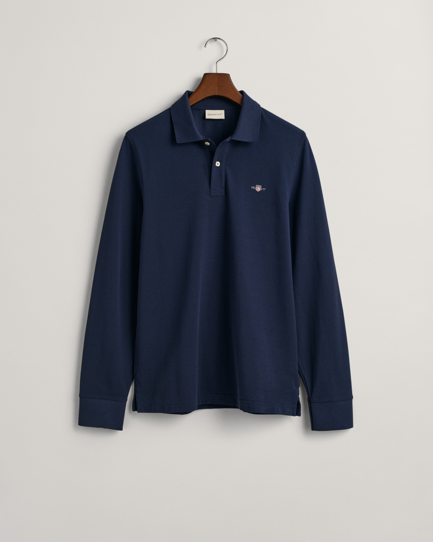 Gant Poloshirt »REG SHIELD LS PIQUE RUGGER«, mit Logotickerei auf der Brust