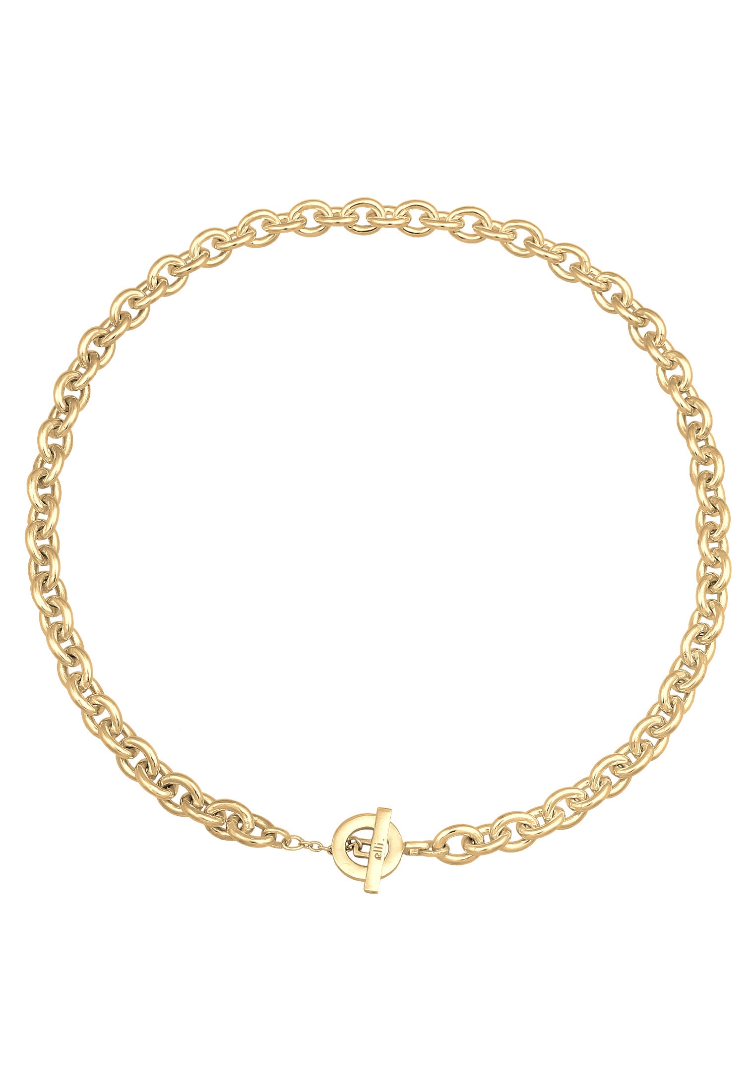 Elli Premium Kette ohne Anhänger »Halskette Ankerkette Grob Glieder Unisex 925 Silber rhodiniert«