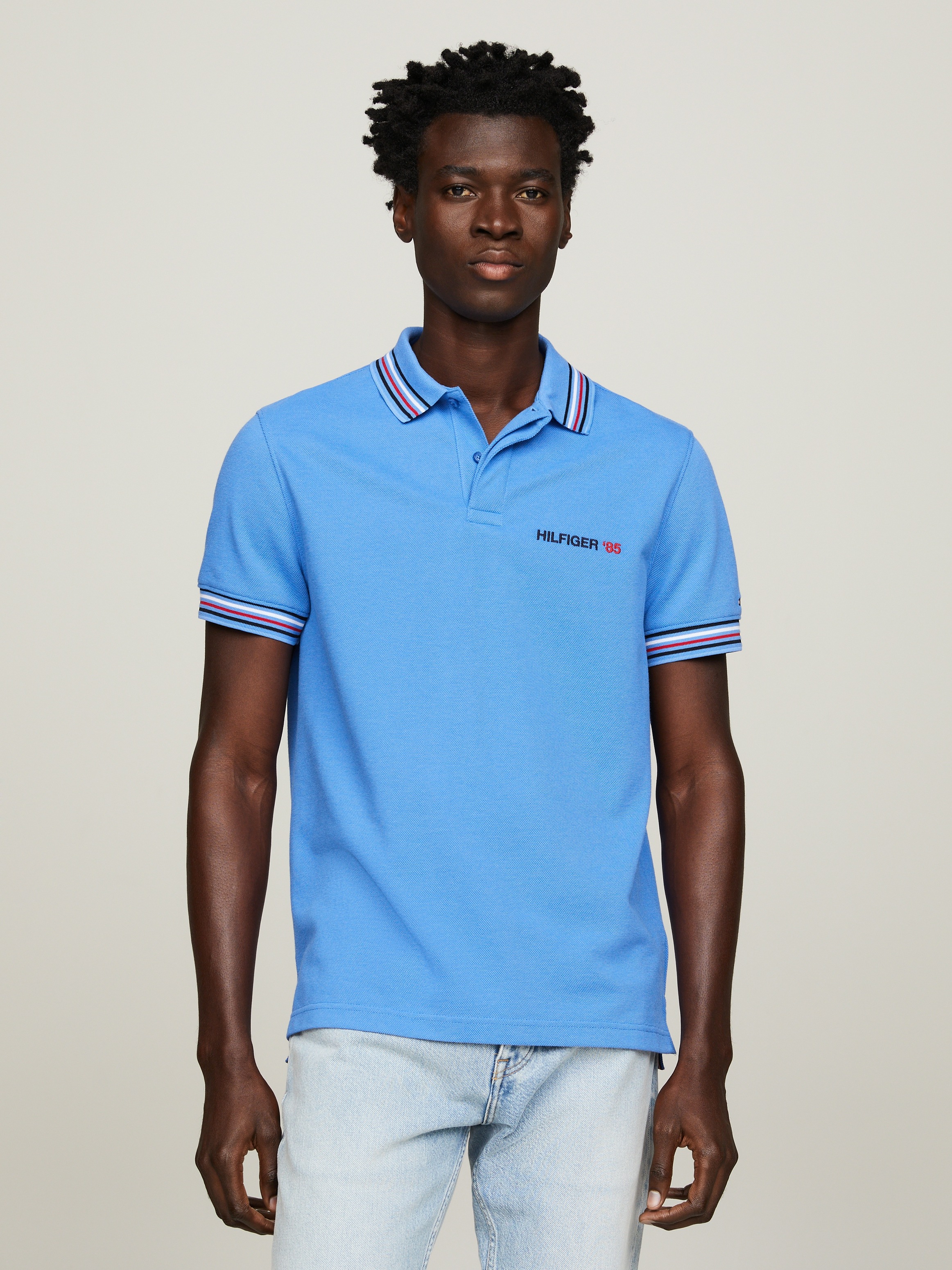 Tommy Hilfiger Poloshirt »CONTRAST GLOBAL STRIPE REG POLO«, mit kontrastfarbenen Details