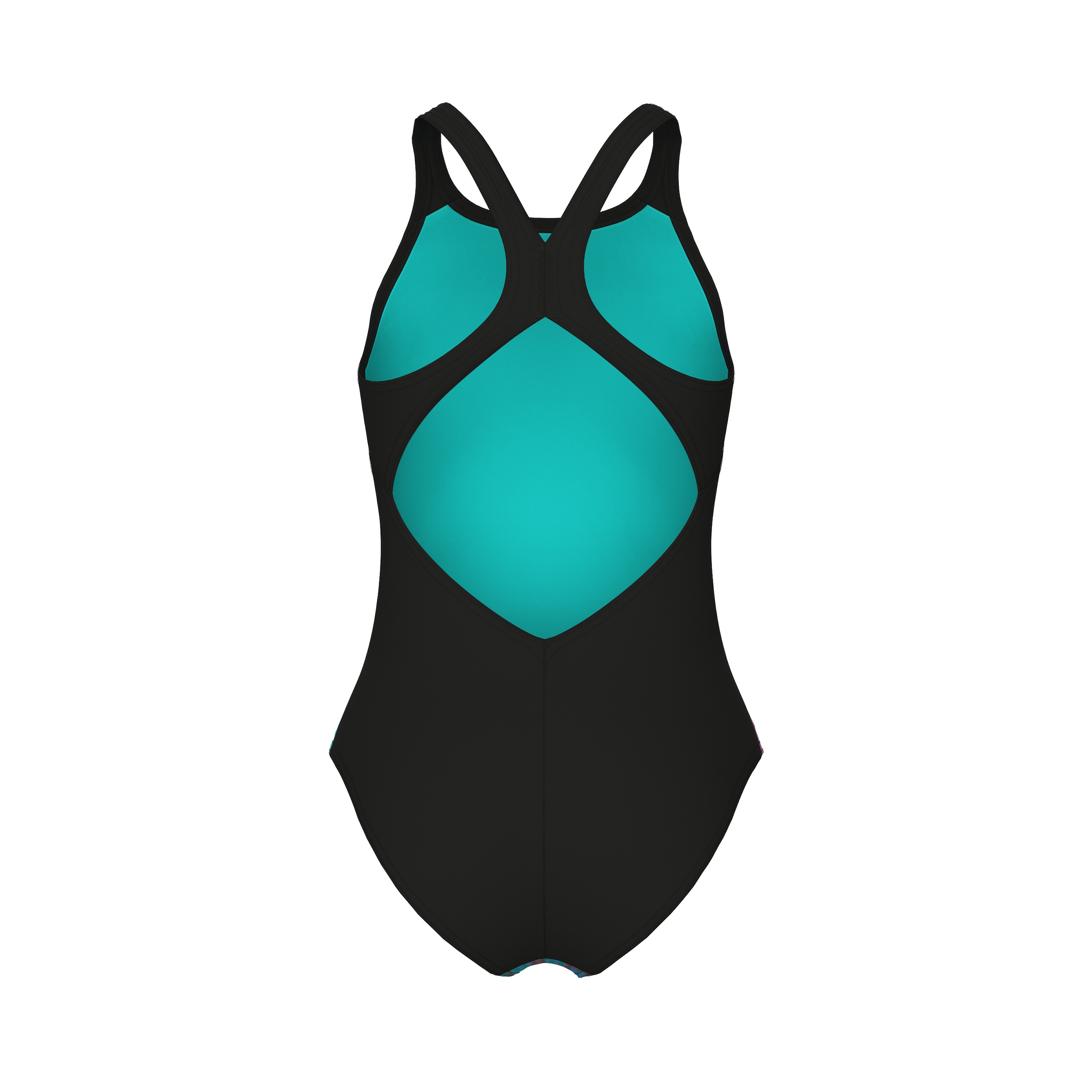 Arena Badeanzug »G ARENA MULTI COLOURS SWIMSUIT V BACK für Mädchen« für intensives Schwimmtraining, sportlicher Stil