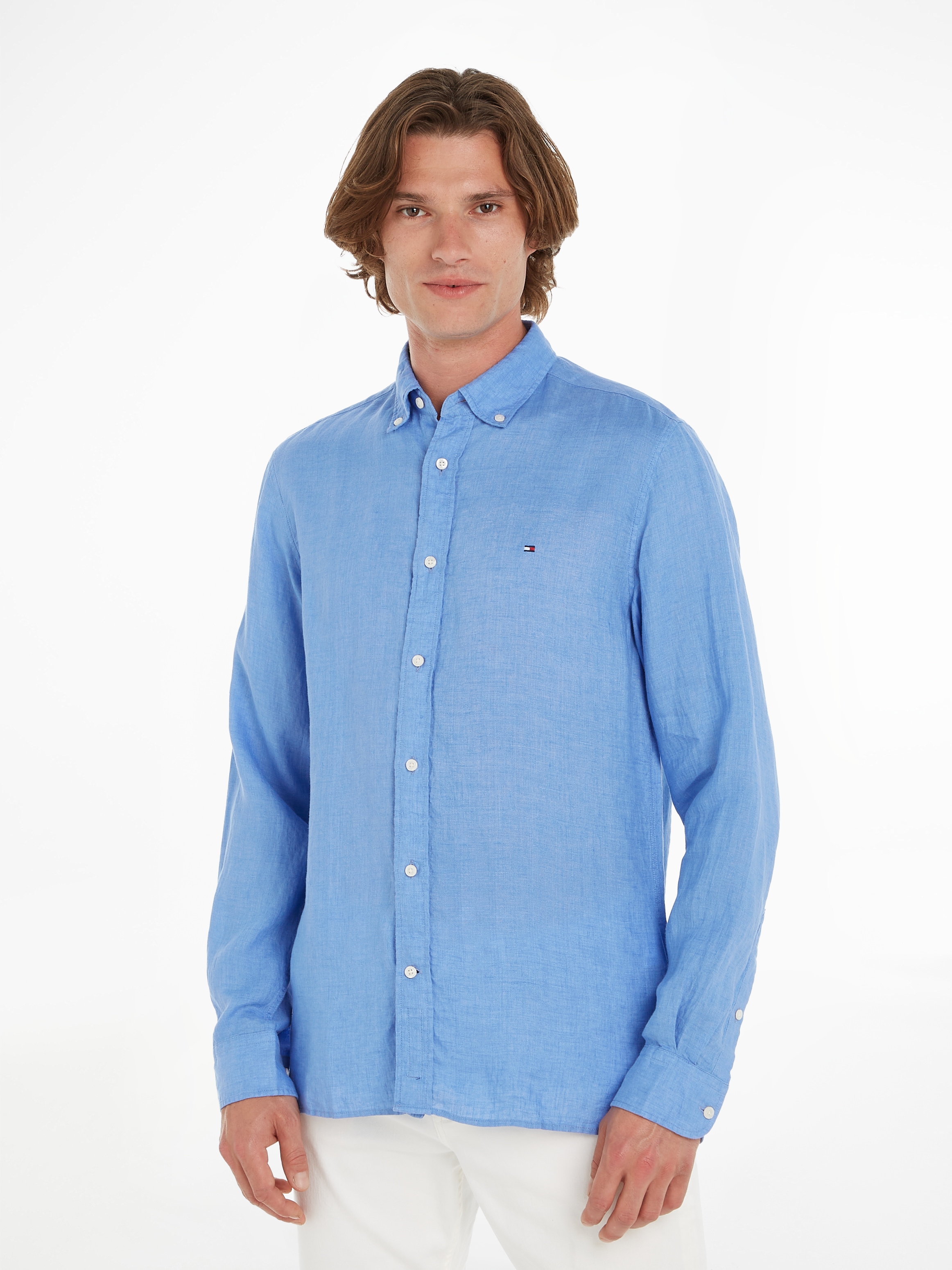 Leinenhemd »PIGMENT DYED LI SOLID RF SHIRT«