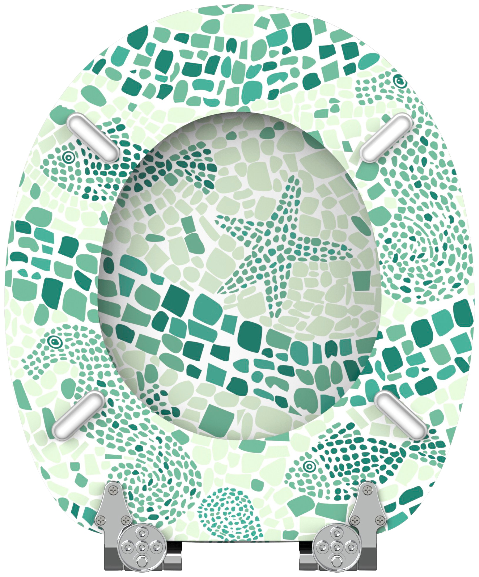 Sanilo WC-Sitz »Mosaic World Green« mit Absenkautomatik