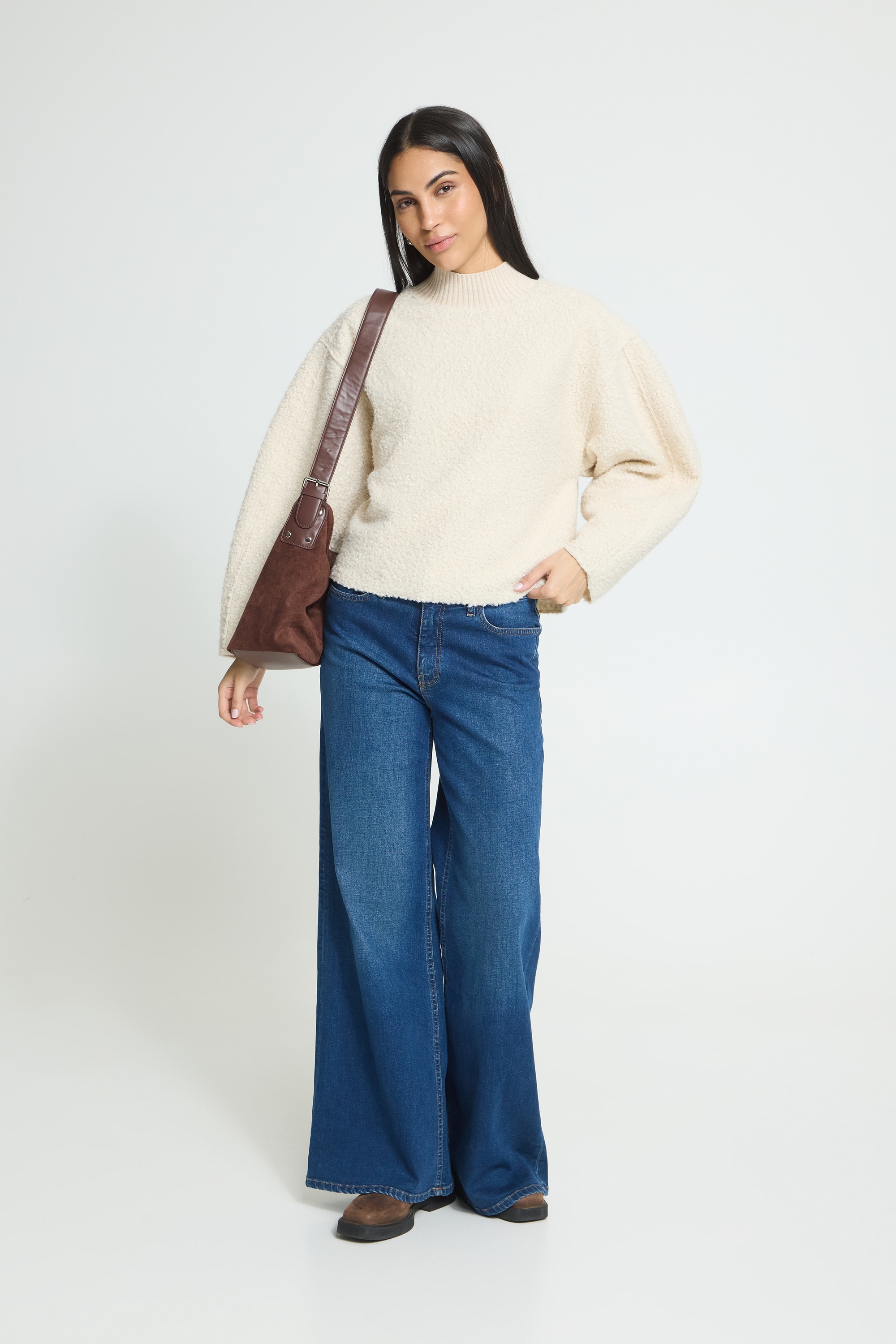 Ichi Strickpullover »Damen Strickpullover langarm IHCURLEY«