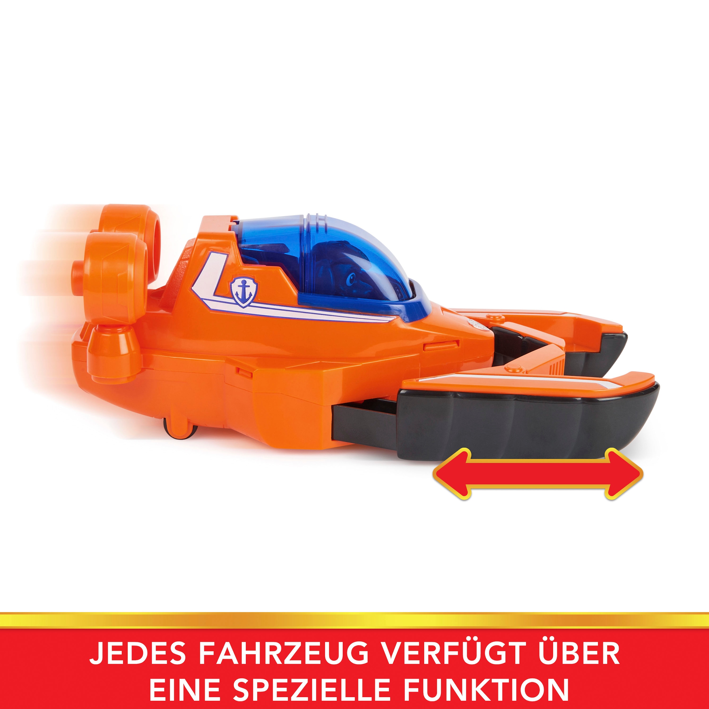 Spin Master Spielzeug-Auto »Paw Patrol - Aqua Pups - Basic Themed Vehicles Solid Zuma«, mit Funktionen