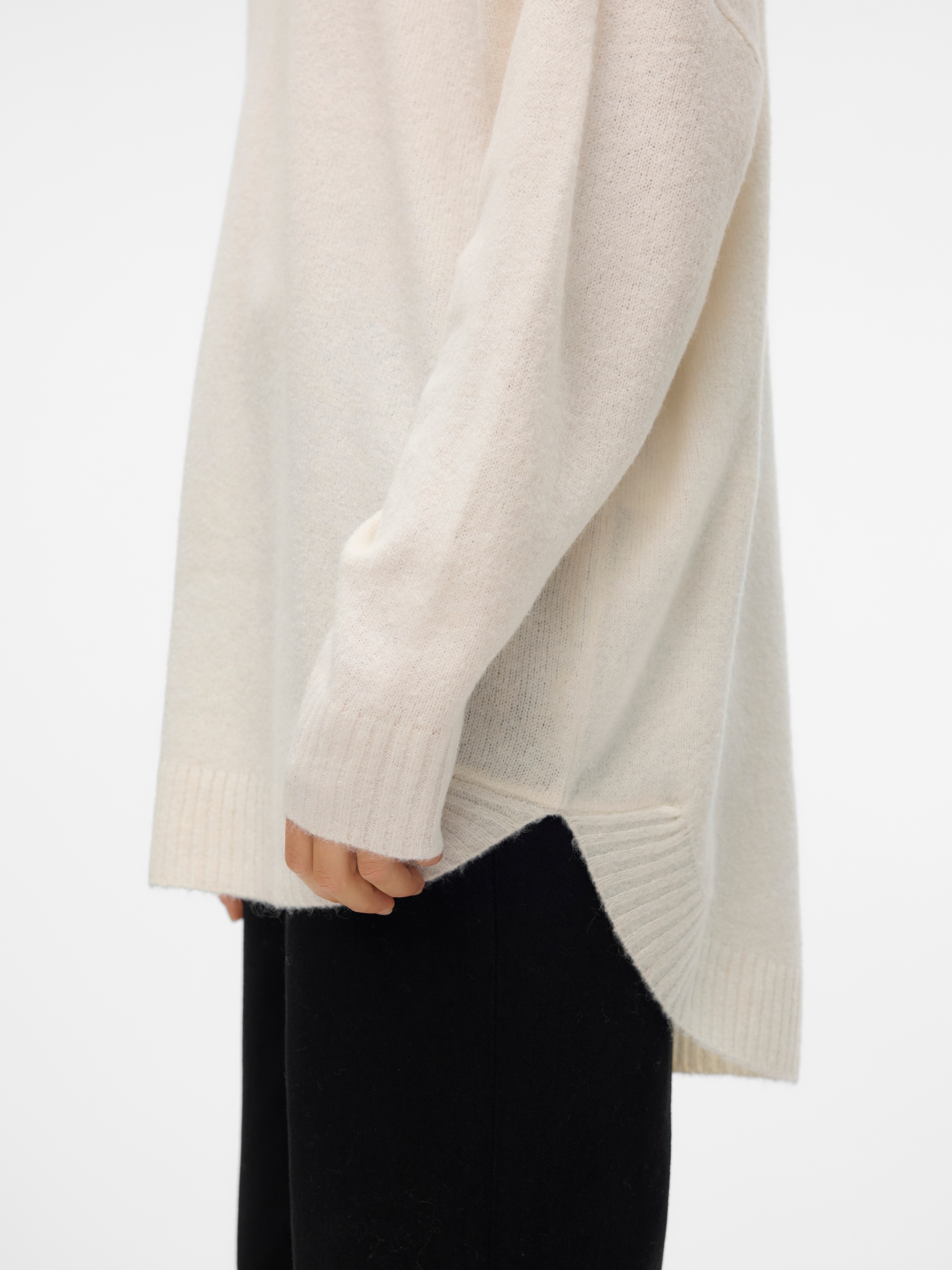 Vero Moda Strickpullover »VMPLAZA LS HIGHNECK LONG PULLOVER GA BOO«