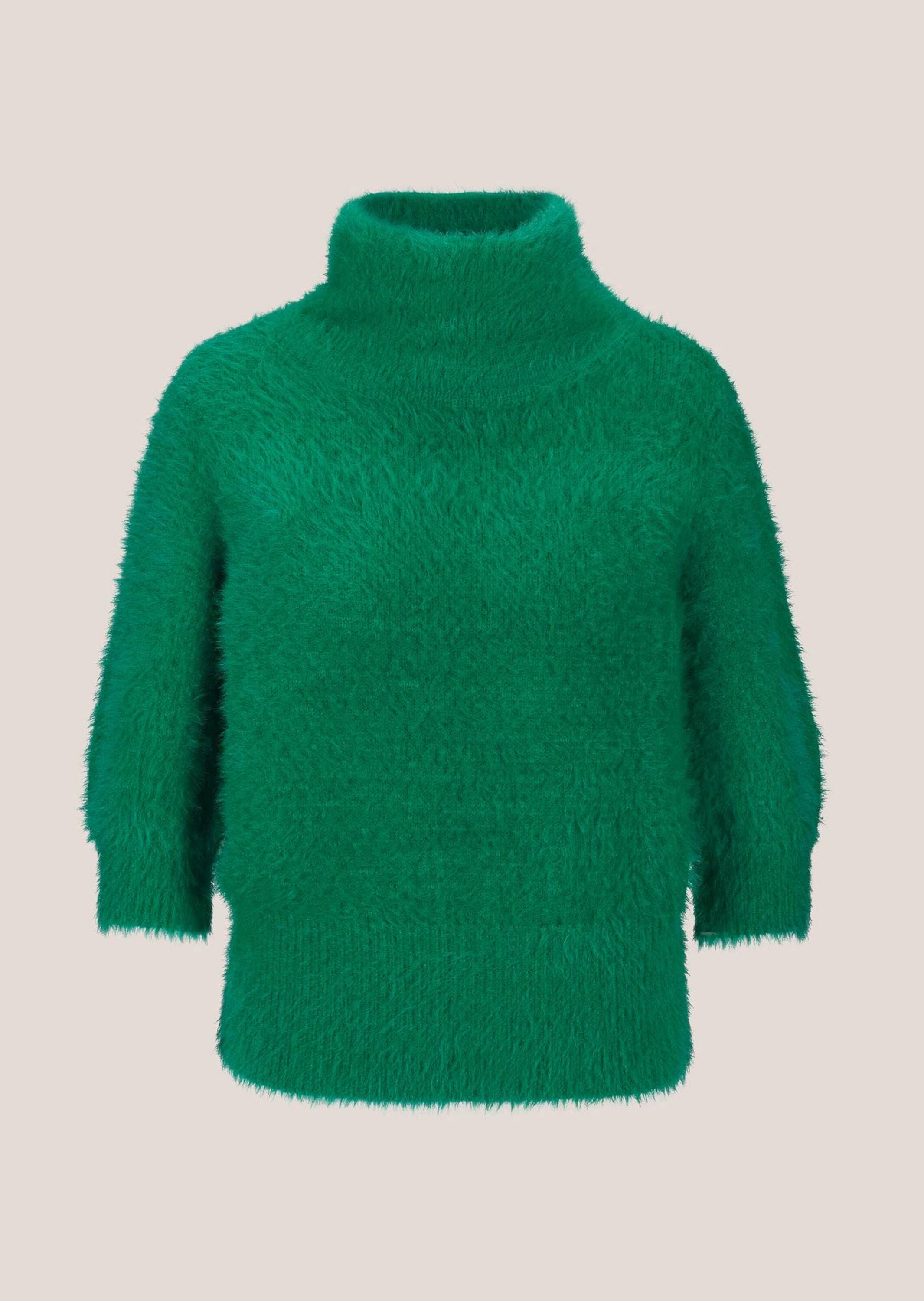 MADELEINE Longpullover »Pullover Weicher Strick mit Ballonärmeln« Softer Flauschpullover mit Kurzarm