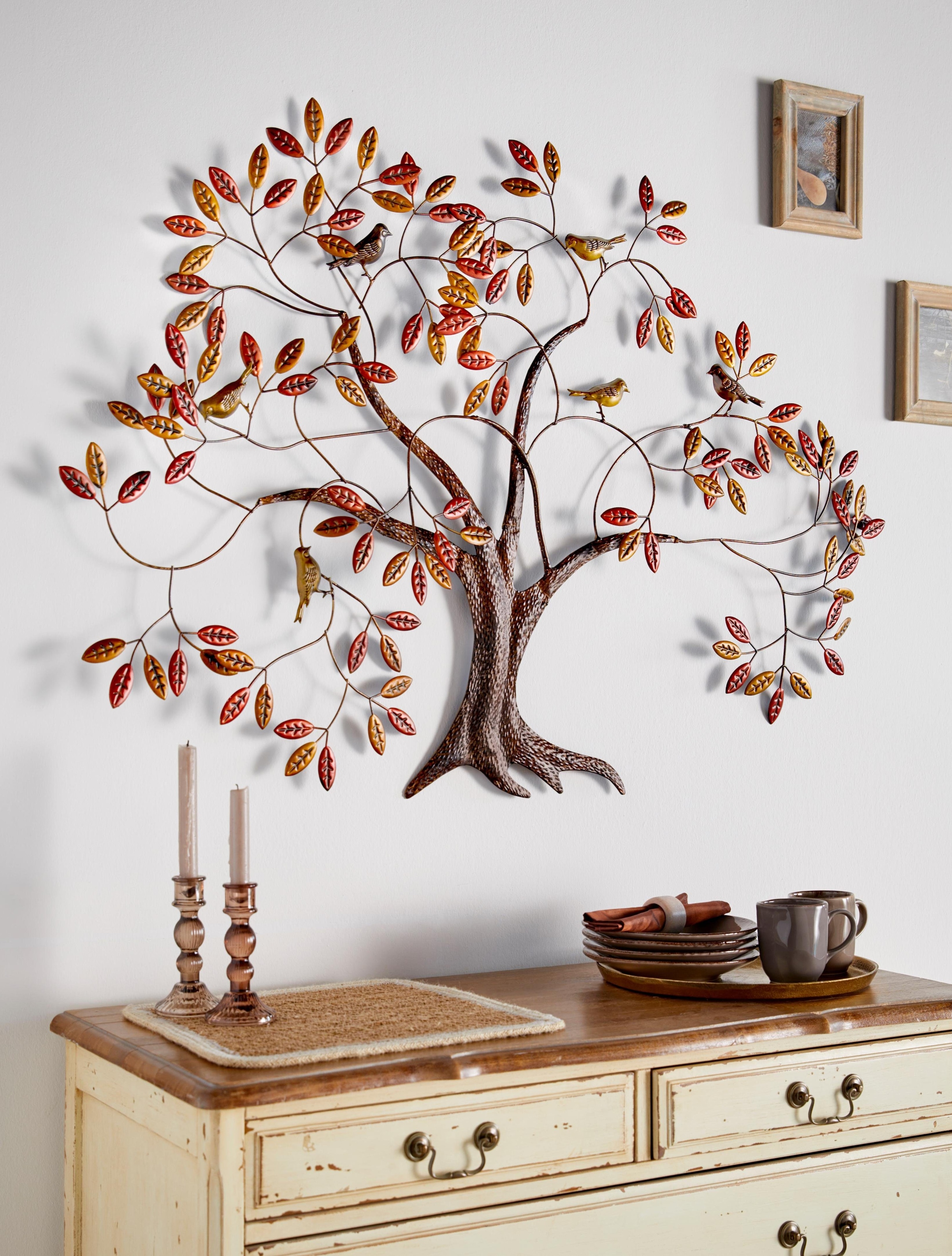 Home affaire Wanddekoobjekt »Baum«, Wanddeko, Wanddekoration, aus Metall,  Wohnzimmer bequem kaufen