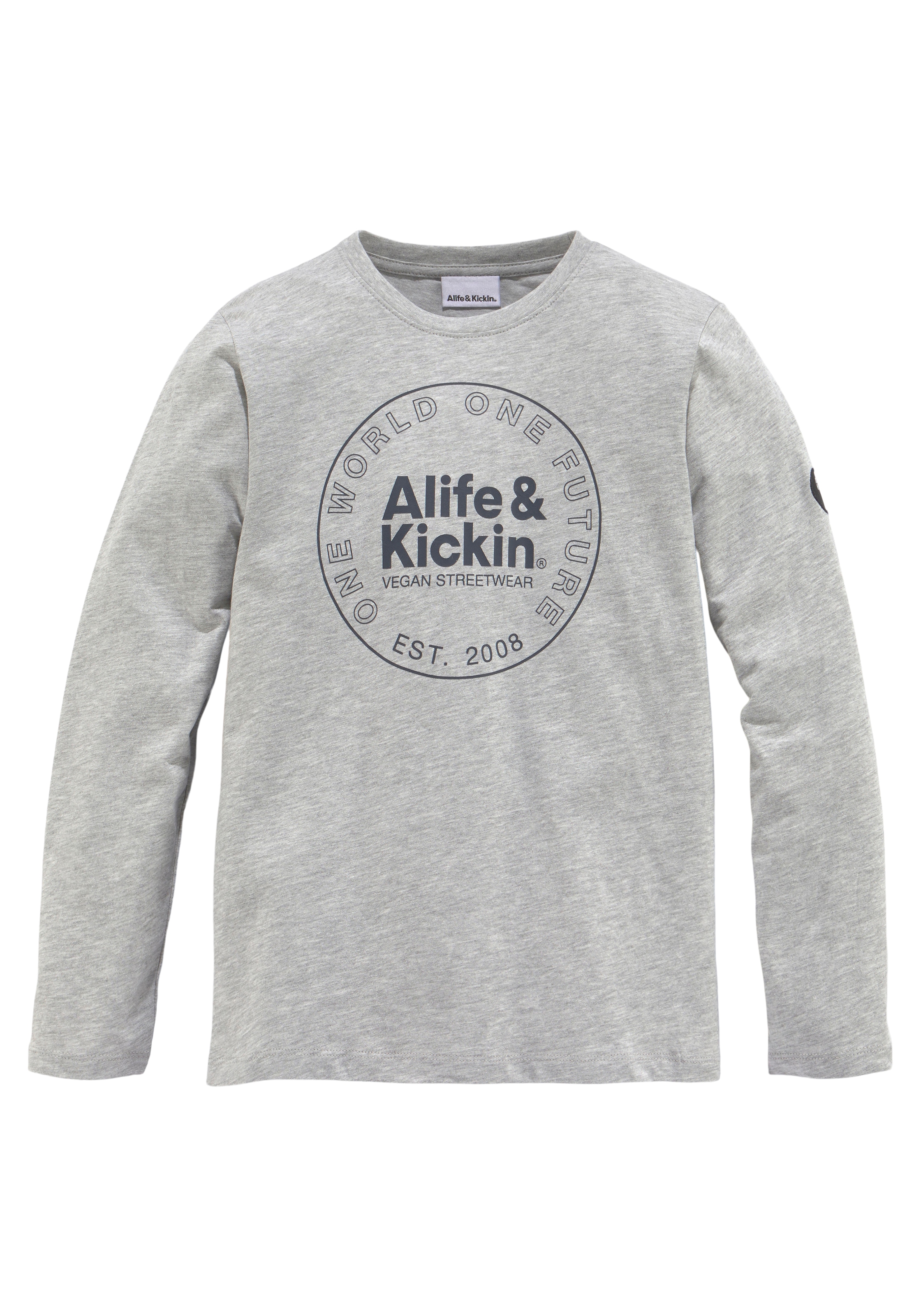 Alife & Kickin »Logo-Print«, NEUE Langarmshirt Qualität, MARKE! bei ♕ in melierter