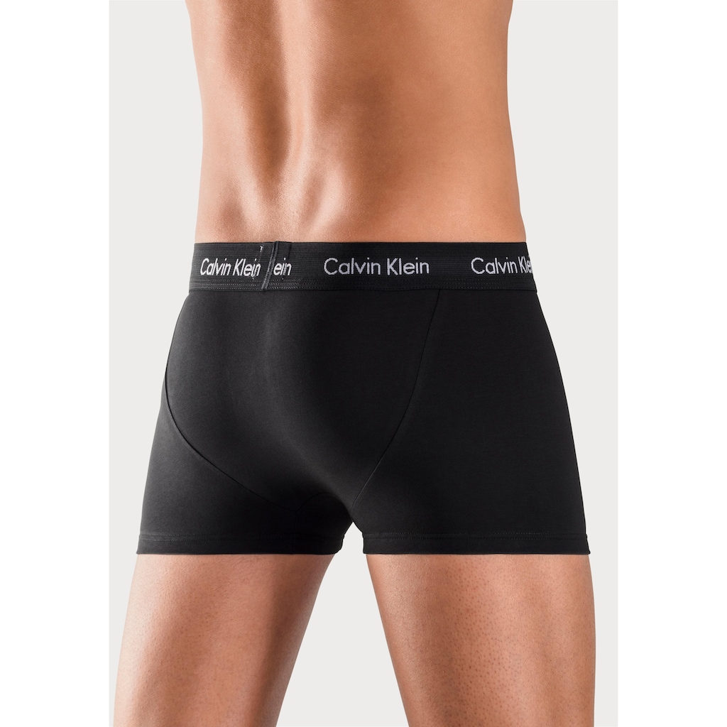 Calvin Klein Underwear Boxer, (3 St.), in blautönen mit Logo-Elastikbund