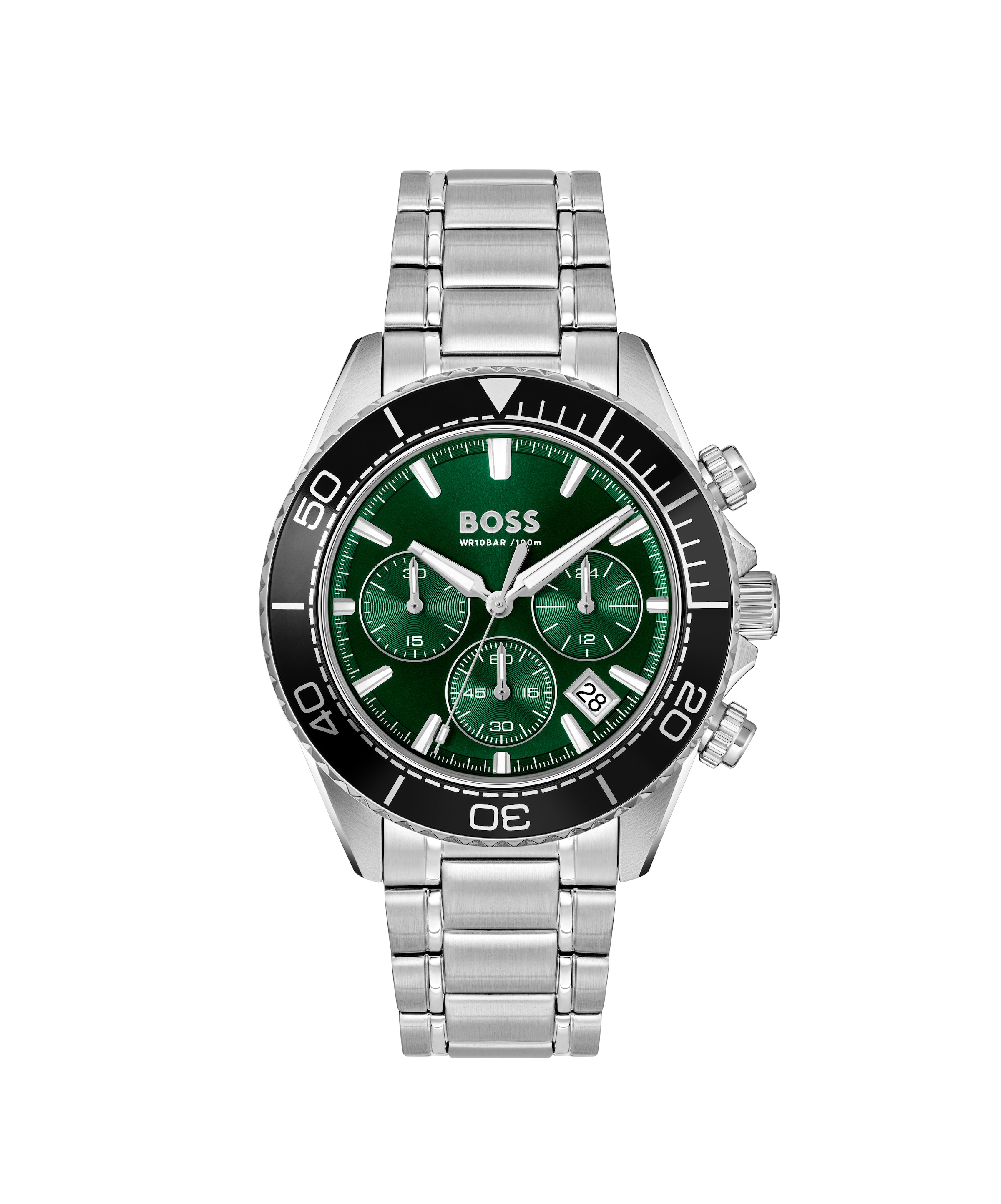 BOSS Chronograph »SEALINER« Quarzuhr, Armbanduhr, Herrenuhr, Edelstahlarmband, analog, Tag