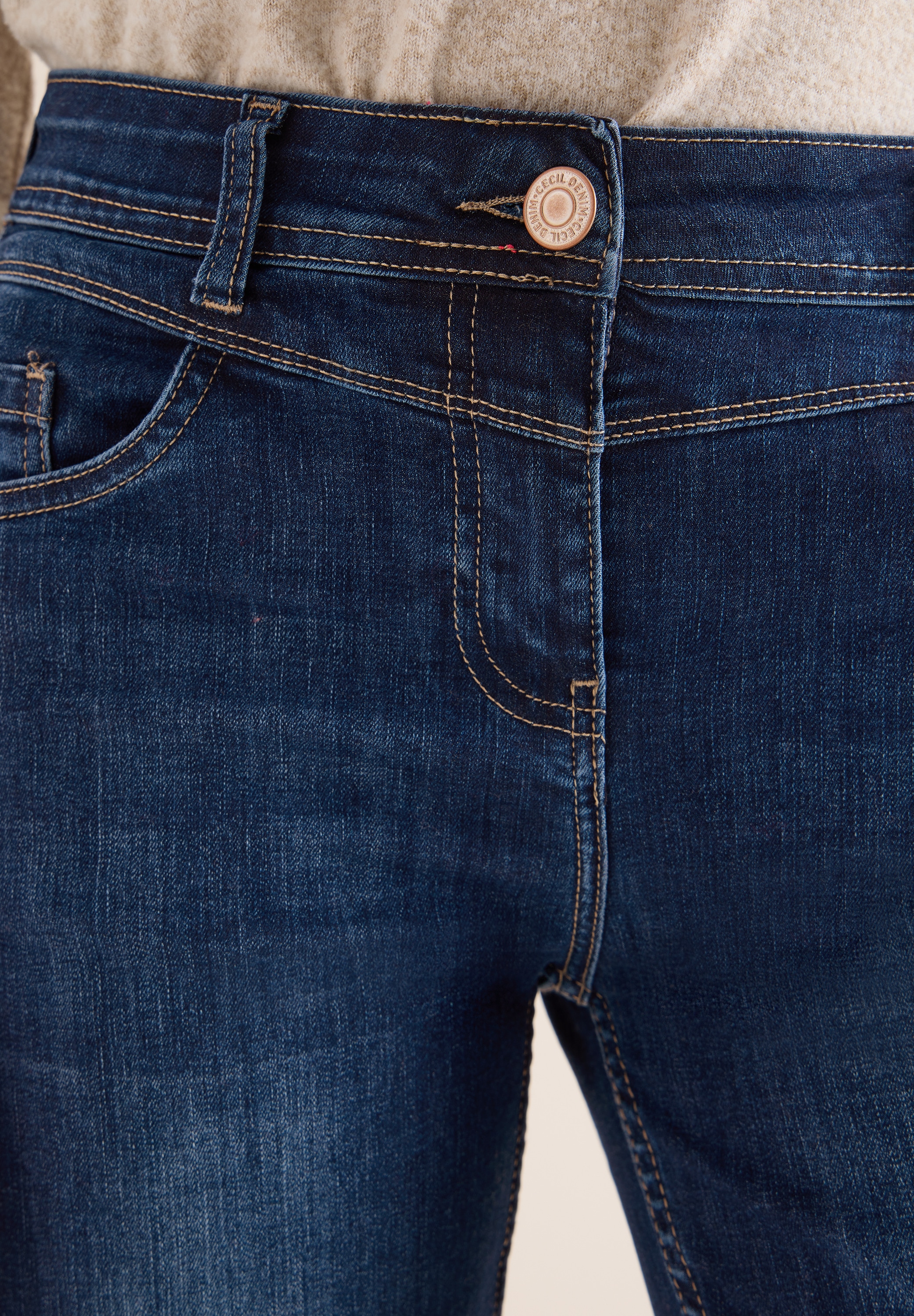 Cecil Bootcut-Jeans »Style Toronto Bootcut« mit Stretch, Slim Fit