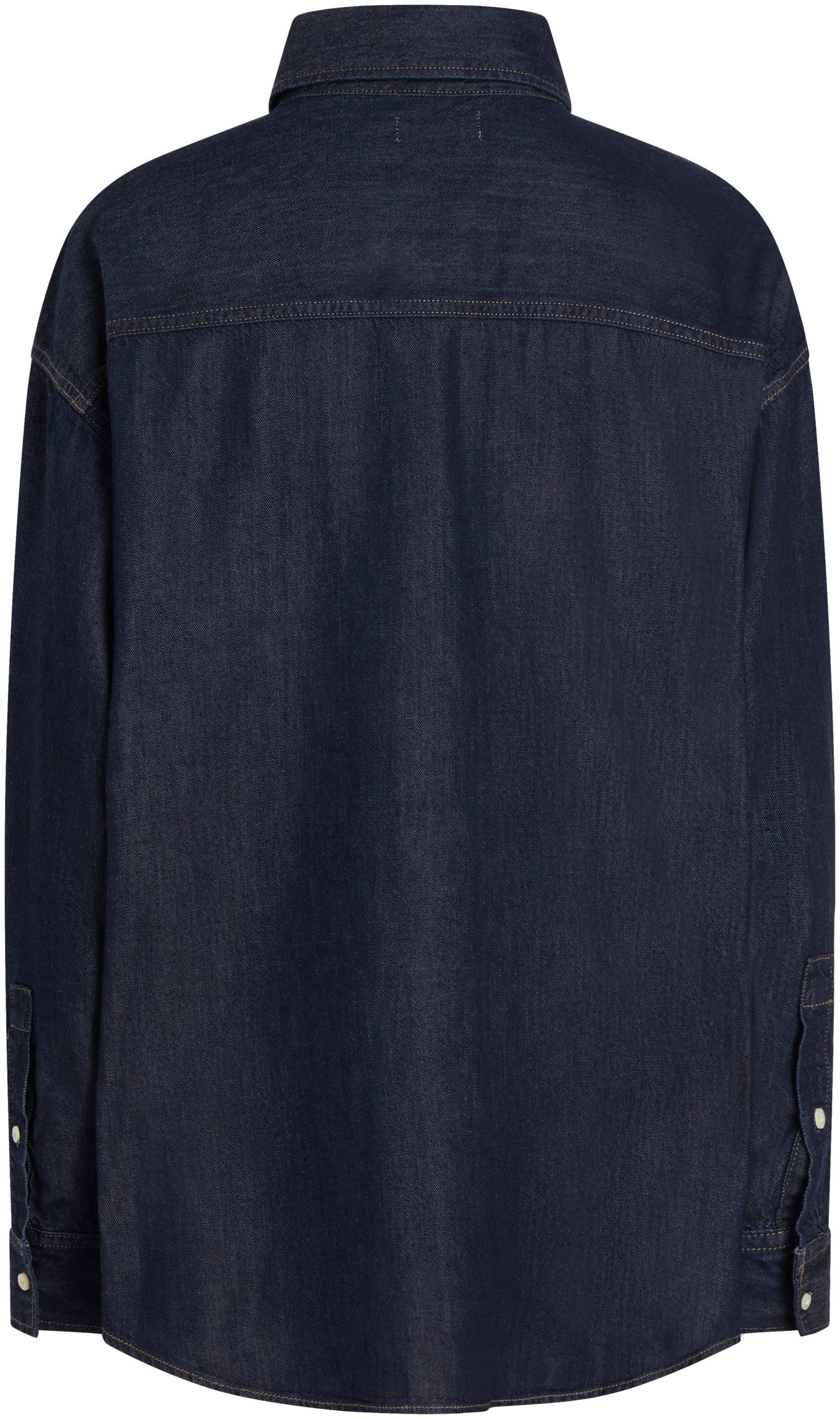 Calvin Klein Jeans Jeansbluse »OVERSIZED LS DENIM SHIRT«, mit Logostickerei