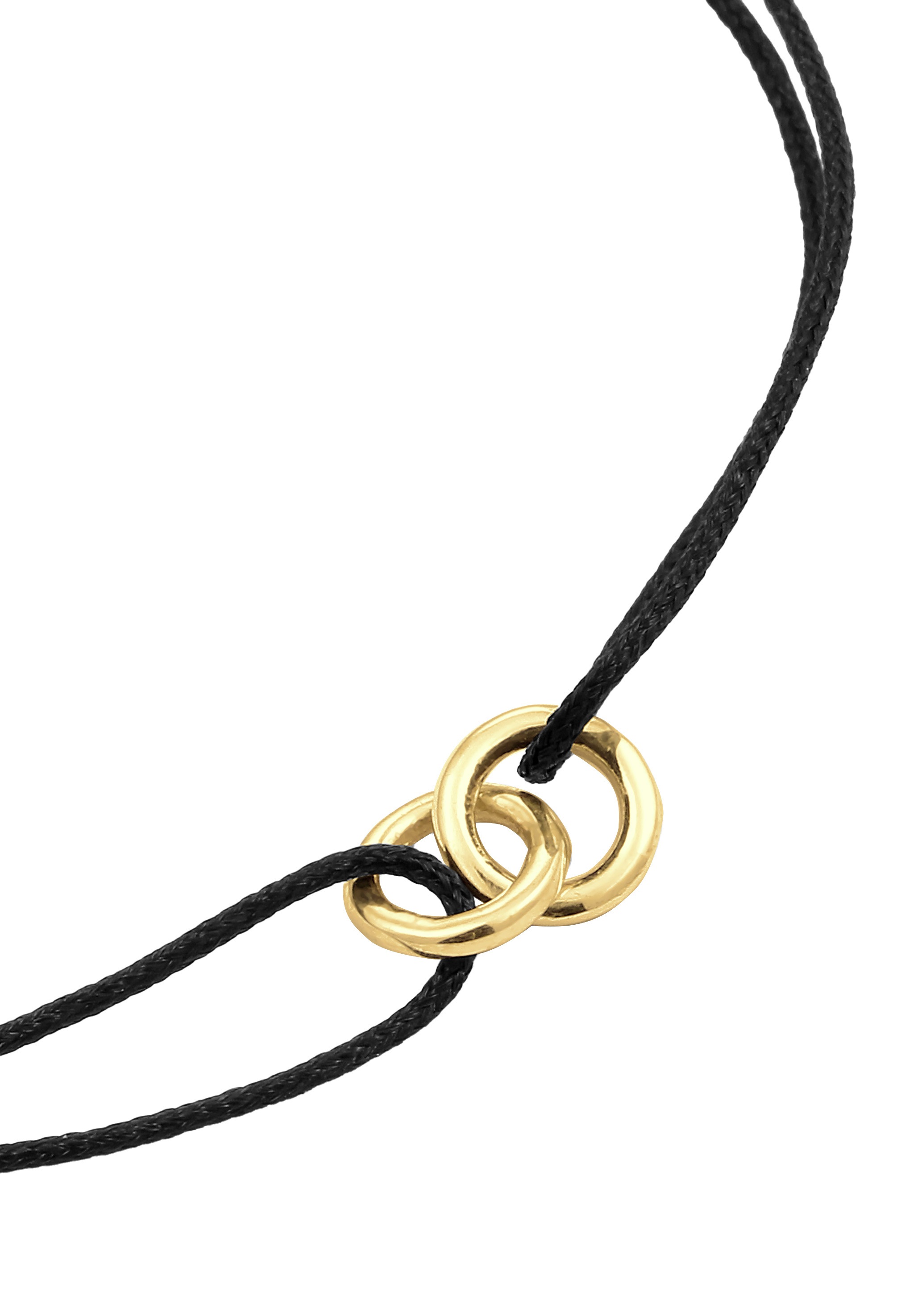 Elli Armkette »Armband Nylon Kreis Ringe 925 Sterling Silber«