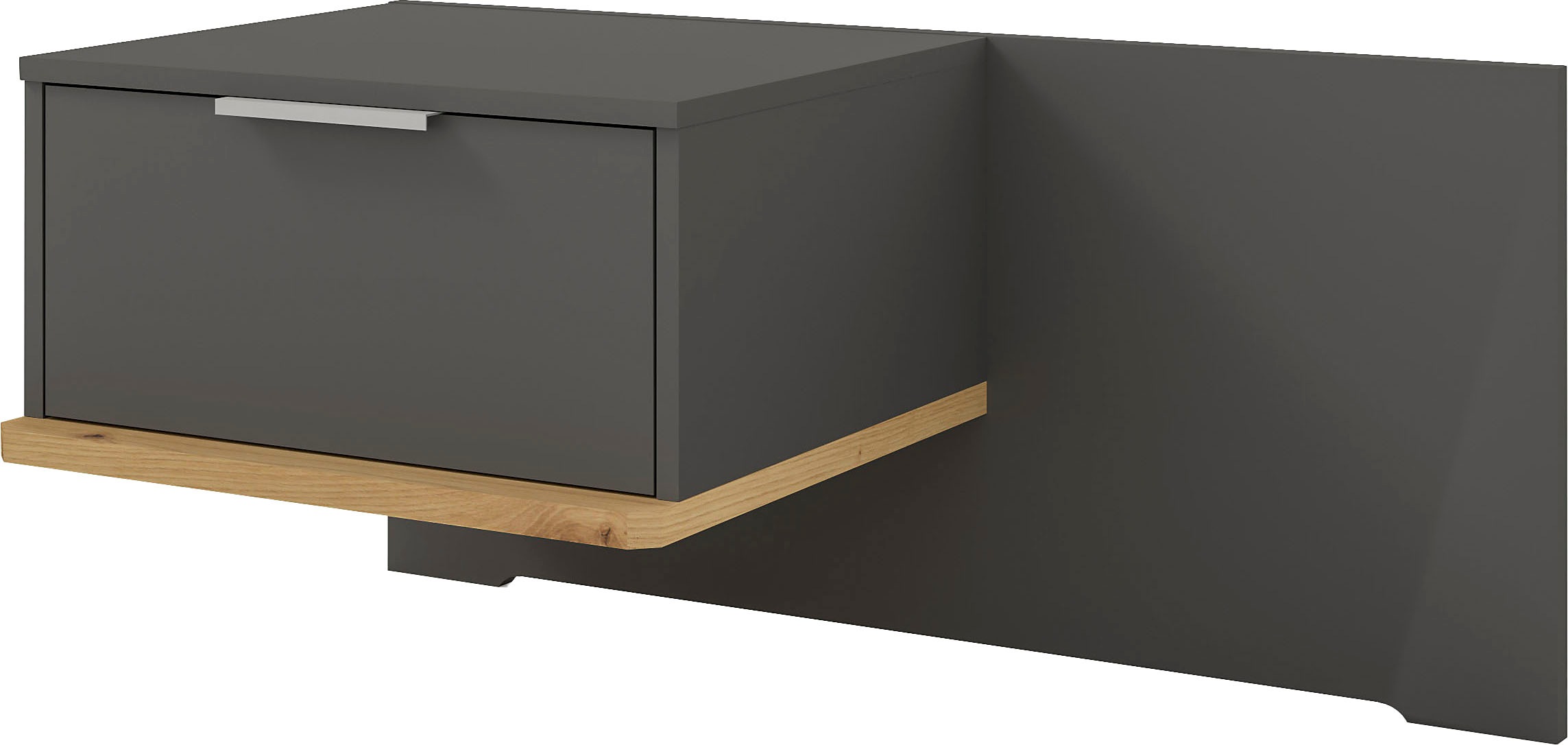 Musterring Nachtschrank "Isabelle" verschiedene Farben, Unterboden in Eiche, Maße B50/90 x H43 x T47 cm
