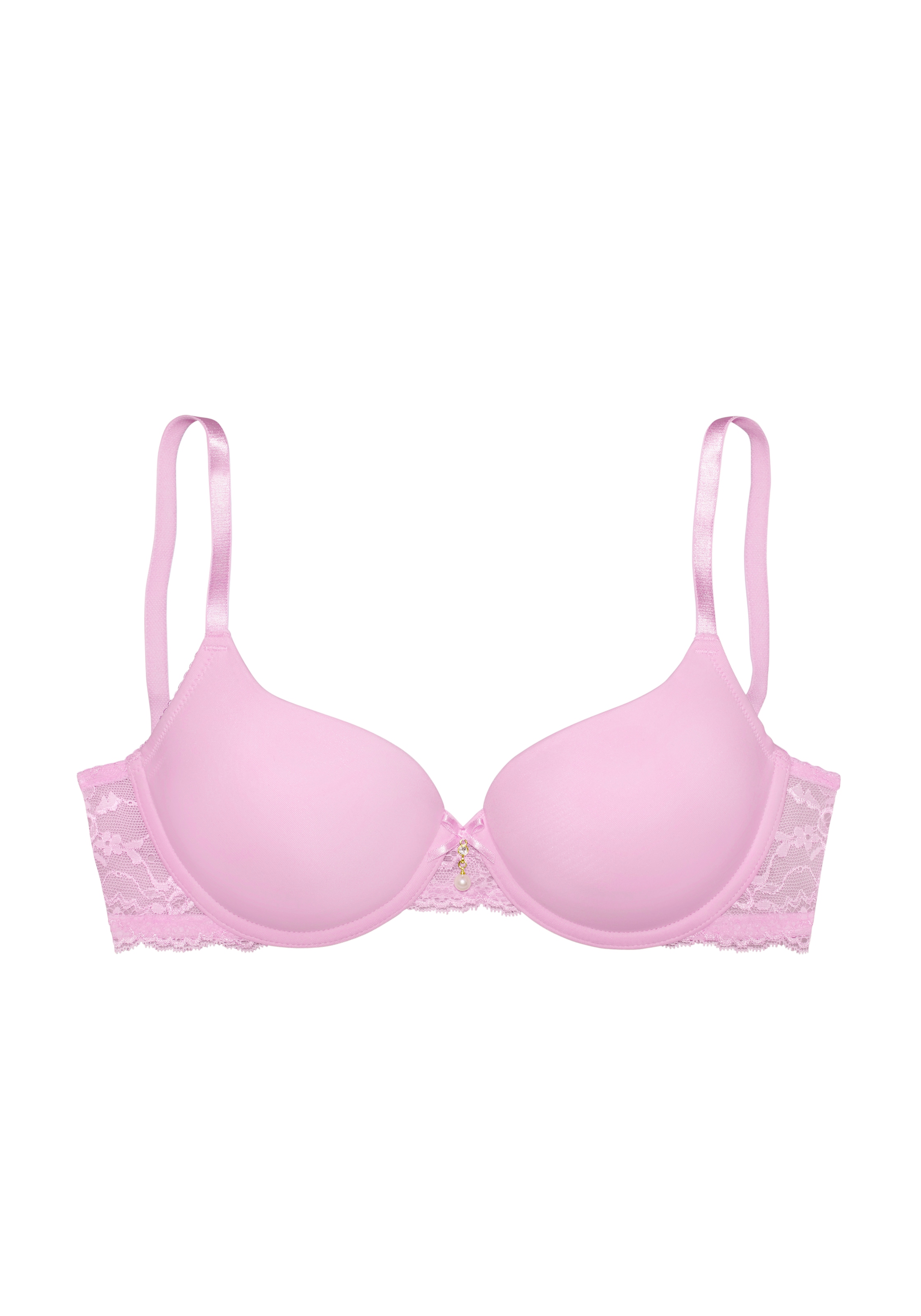 LASCANA Schalen-BH »Nina Dessous« mit Bügel, mit nahtlosen Cups und Spitze seitlich, Dessous