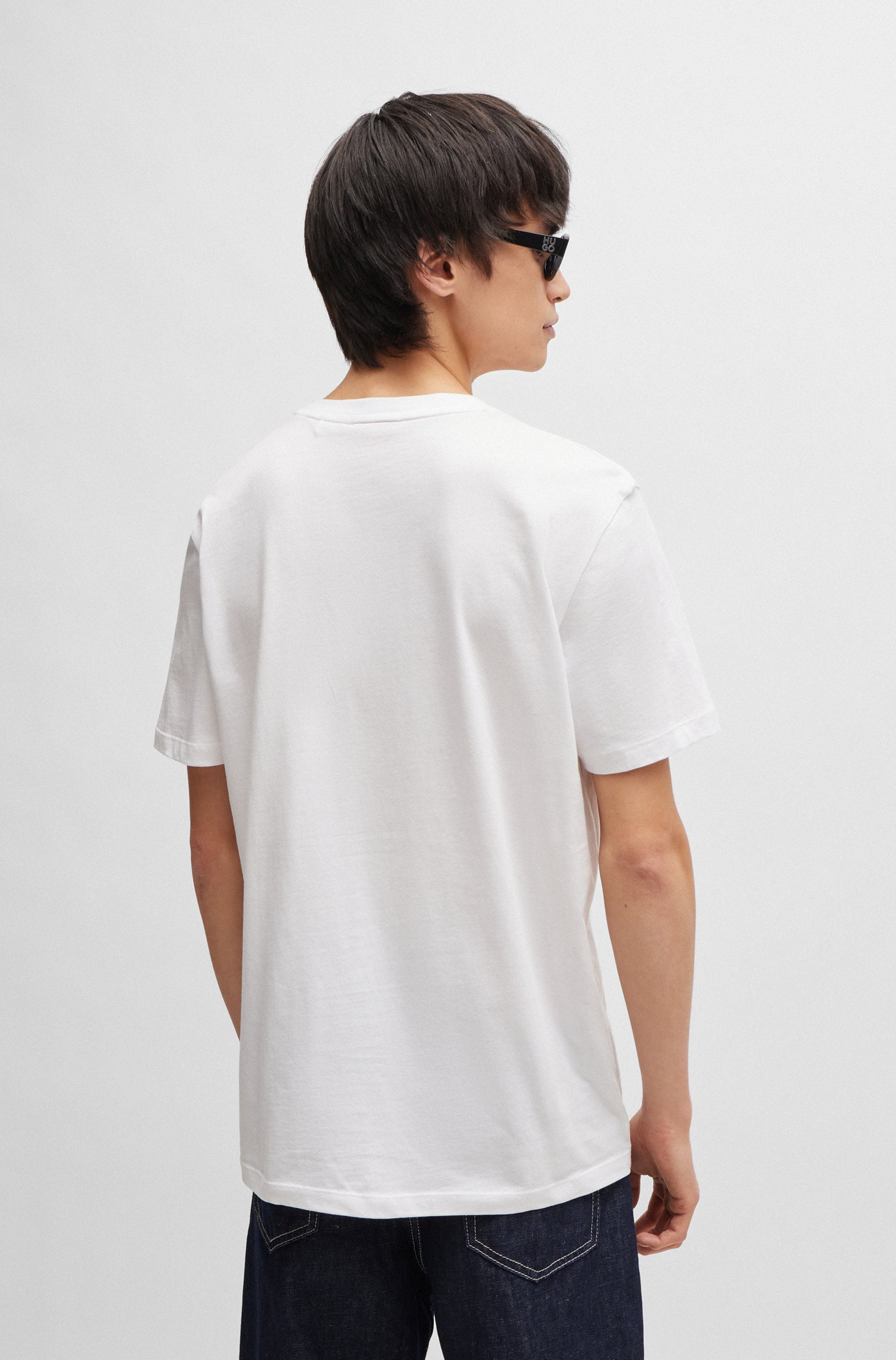 HUGO T-Shirt »Dulive« Rundhalsausschnitt, Regular Fit, Basic Must Have, HUGO Logo Gummidruck