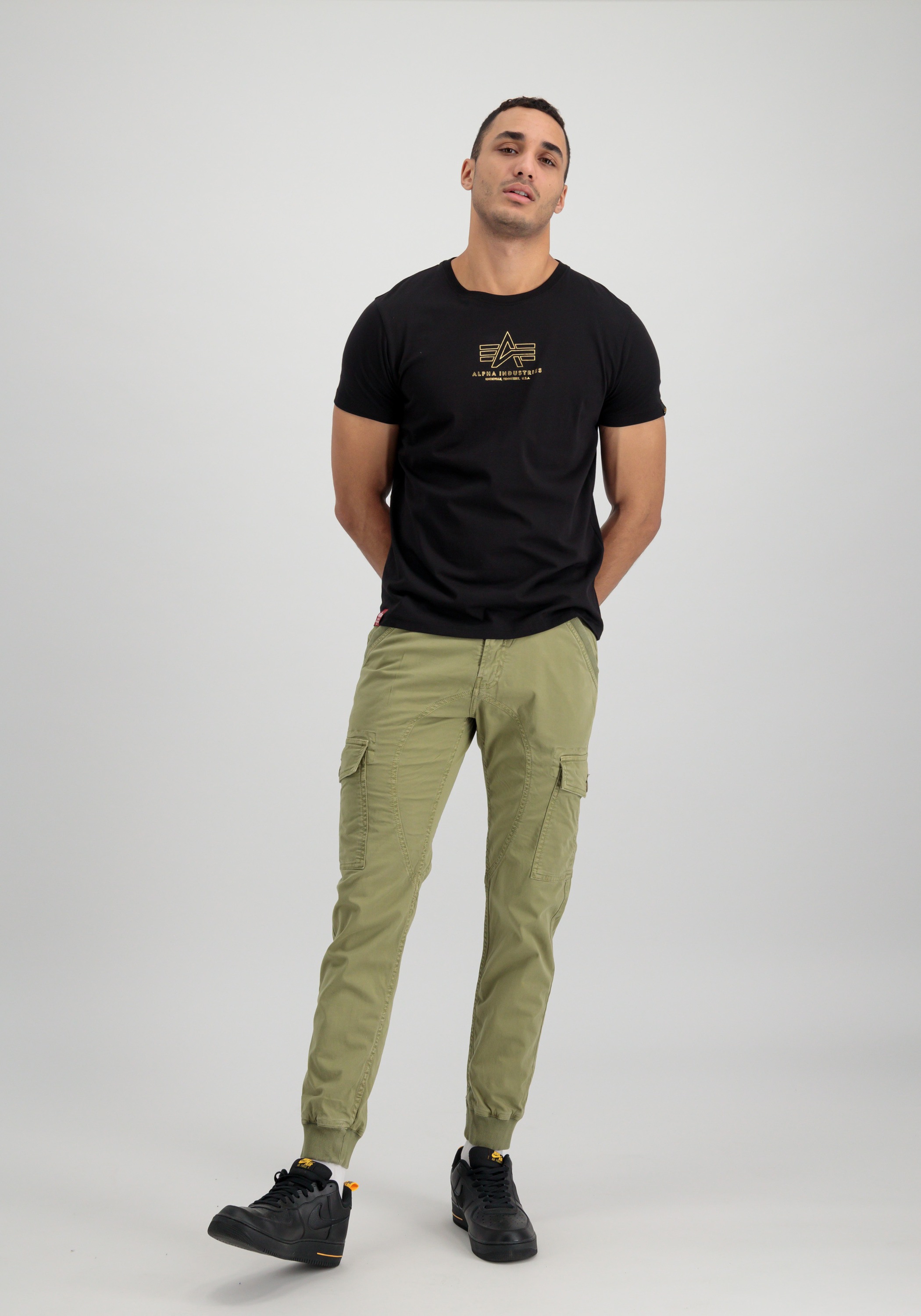 Alpha Industries T-Shirt »Alpha Industries Men - T-Shirts Basic T-Shirt ML Foil Print«