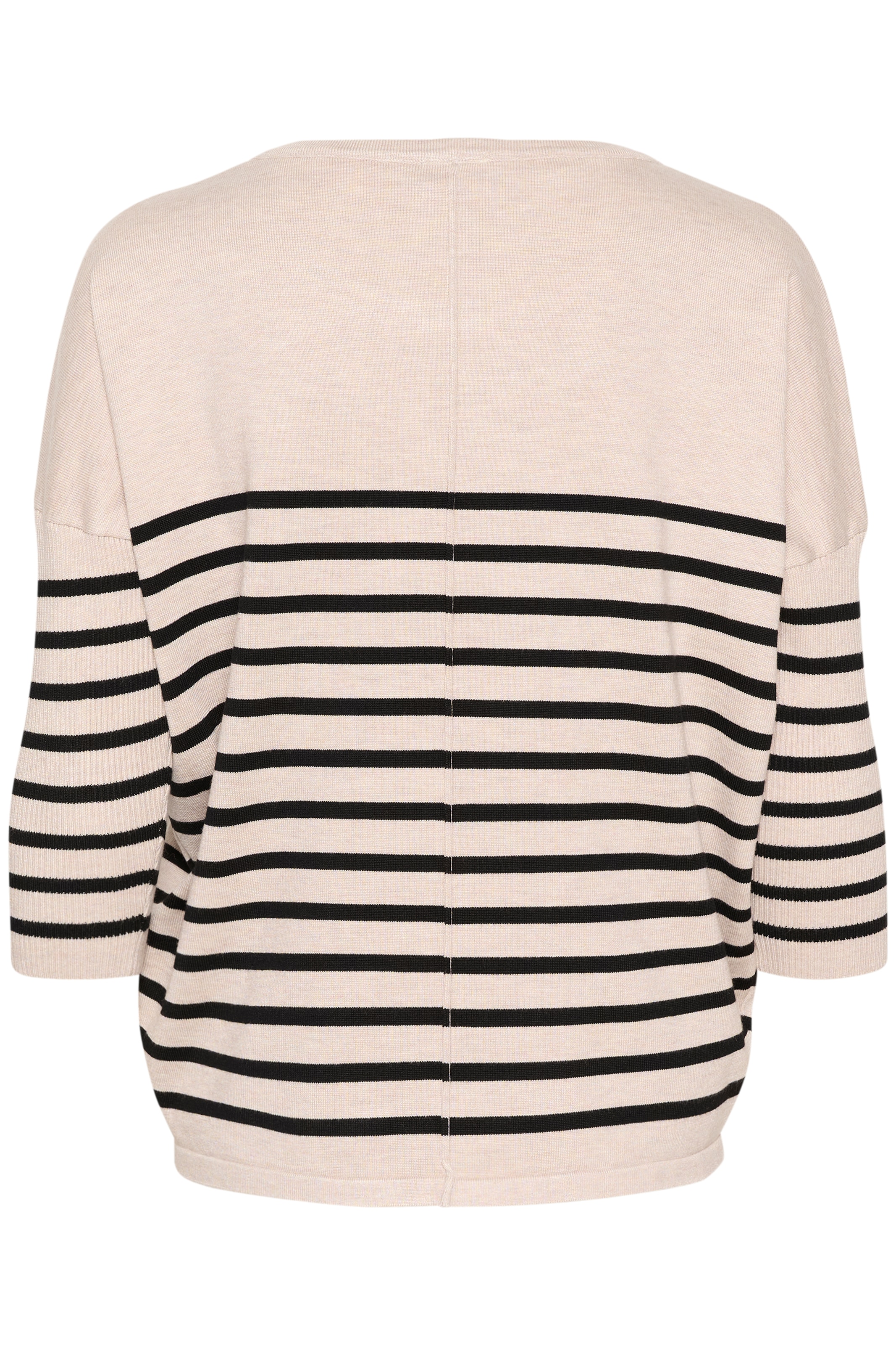 Saint Tropez Strickpullover »MilaSZ R-neck Stripe« Oversize Fit, Feinstrick, Viskosemischung