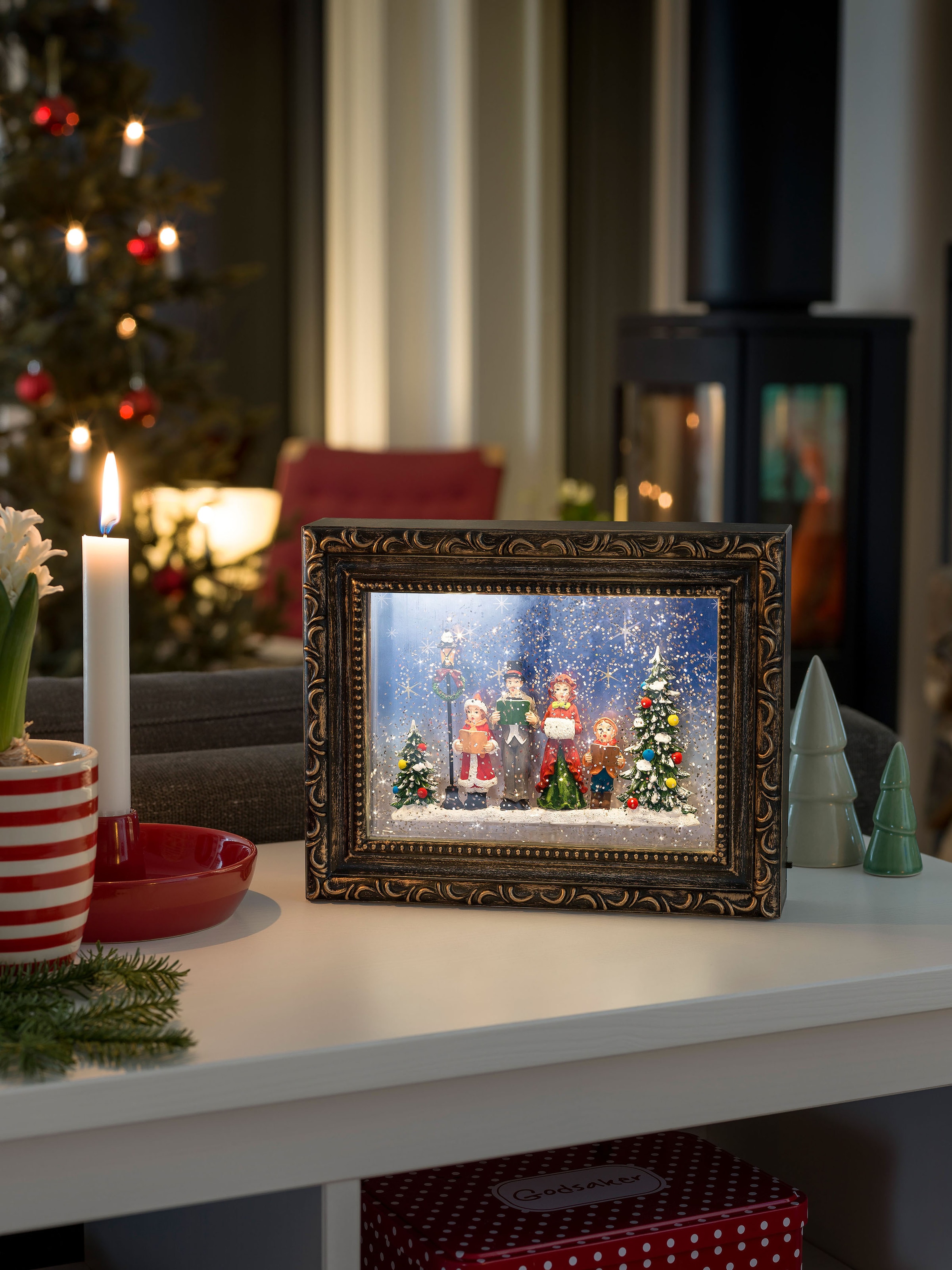 KONSTSMIDE LED Laterne »Weihnachtsdeko«, 2 flammig-flammig, LED  Bilderrahmen mit Weihnachtschor online kaufen | mit 3 Jahren XXL Garantie