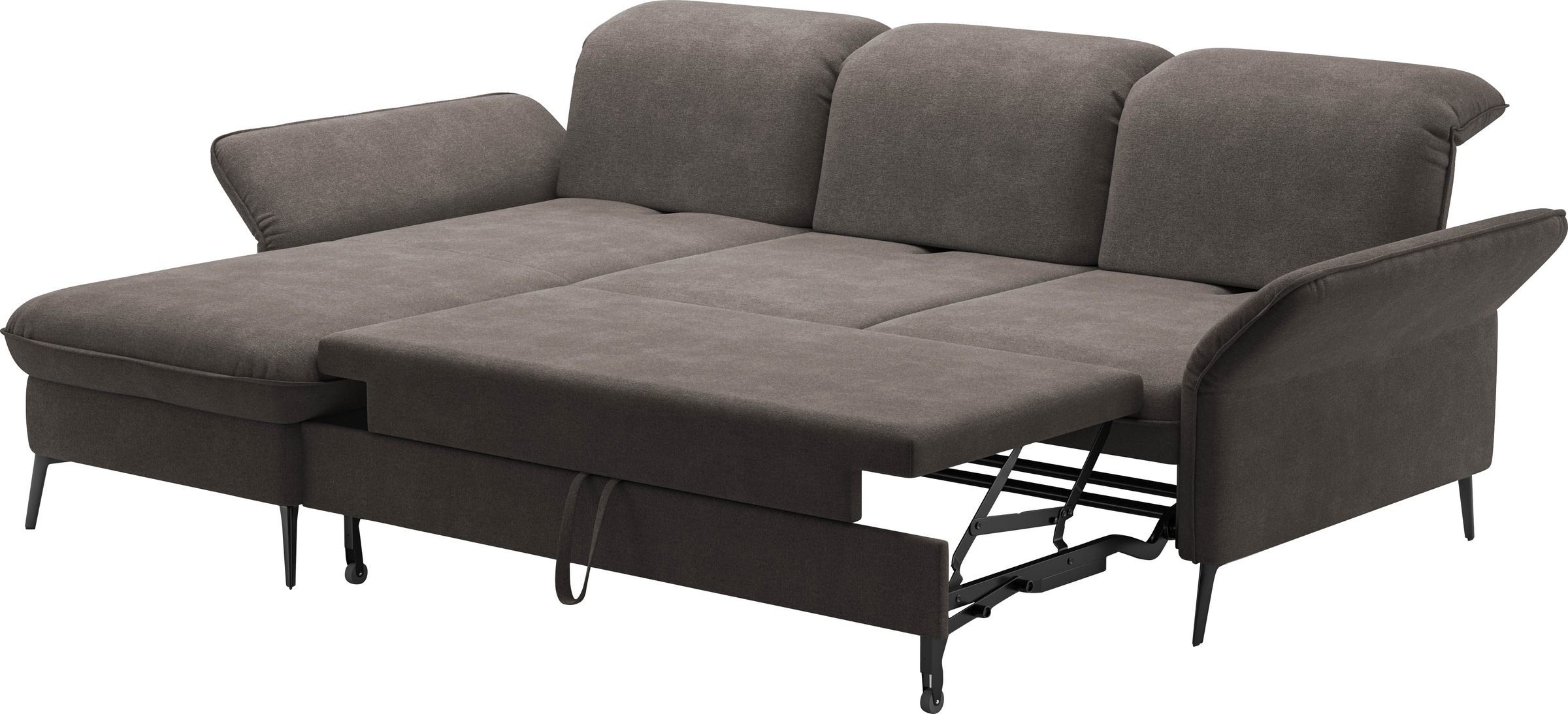 sit&more Ecksofa »Emely, inkl. Sitztiefenverstellung«, wahlweise mit Bettfunktion,Bettkasten,Kopf- & Armteilverstellung