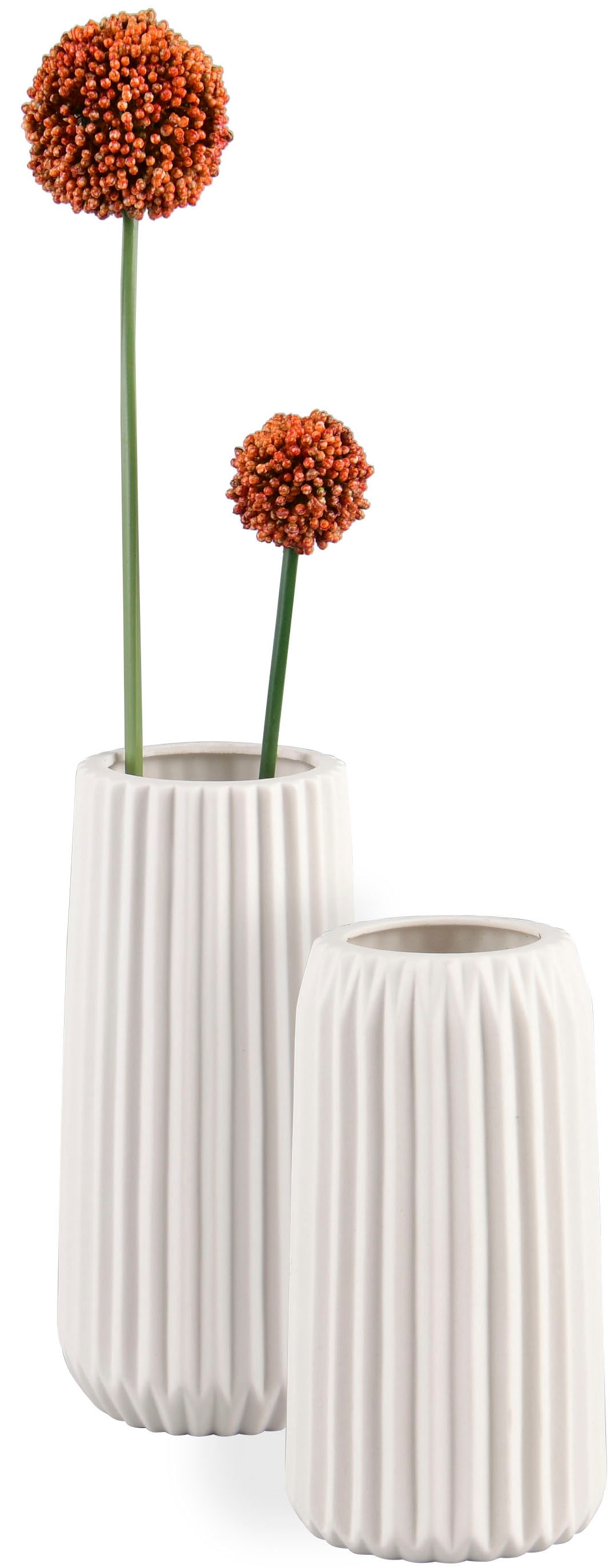 MIRRORS AND MORE Dekovase »RUFFLE« Schlichte, zeitlose Dekovase