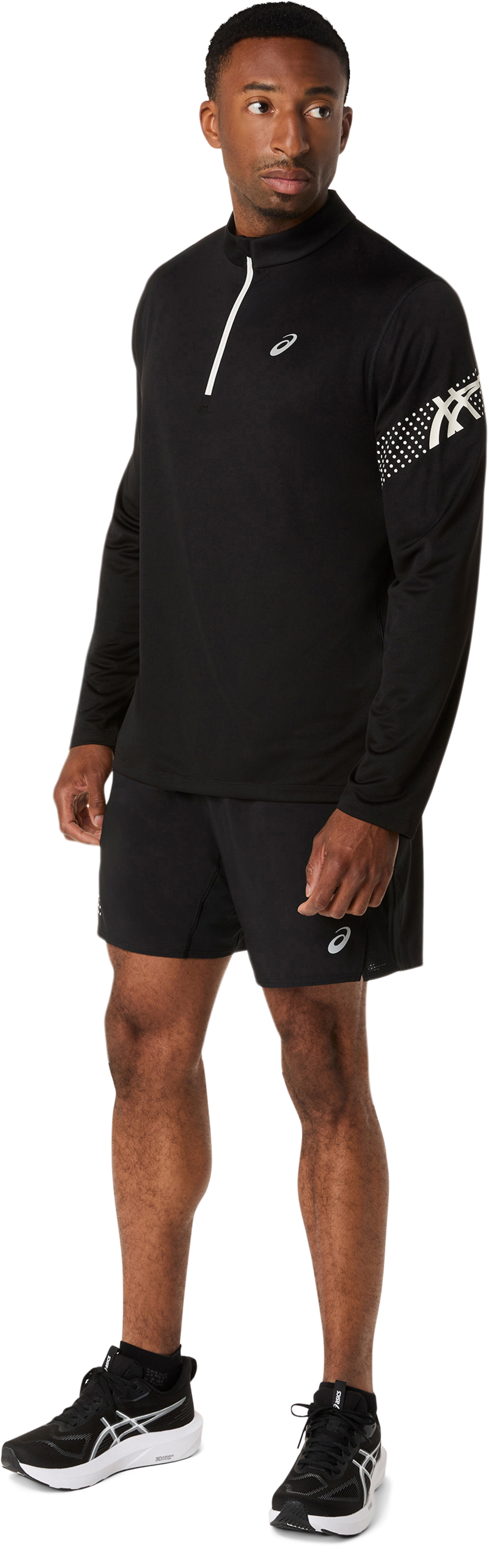 Asics Laufshirt »ICON LS 1/2 ZIP TOP« Schnelltrocknend, Atmungsaktiv, Reflektierend