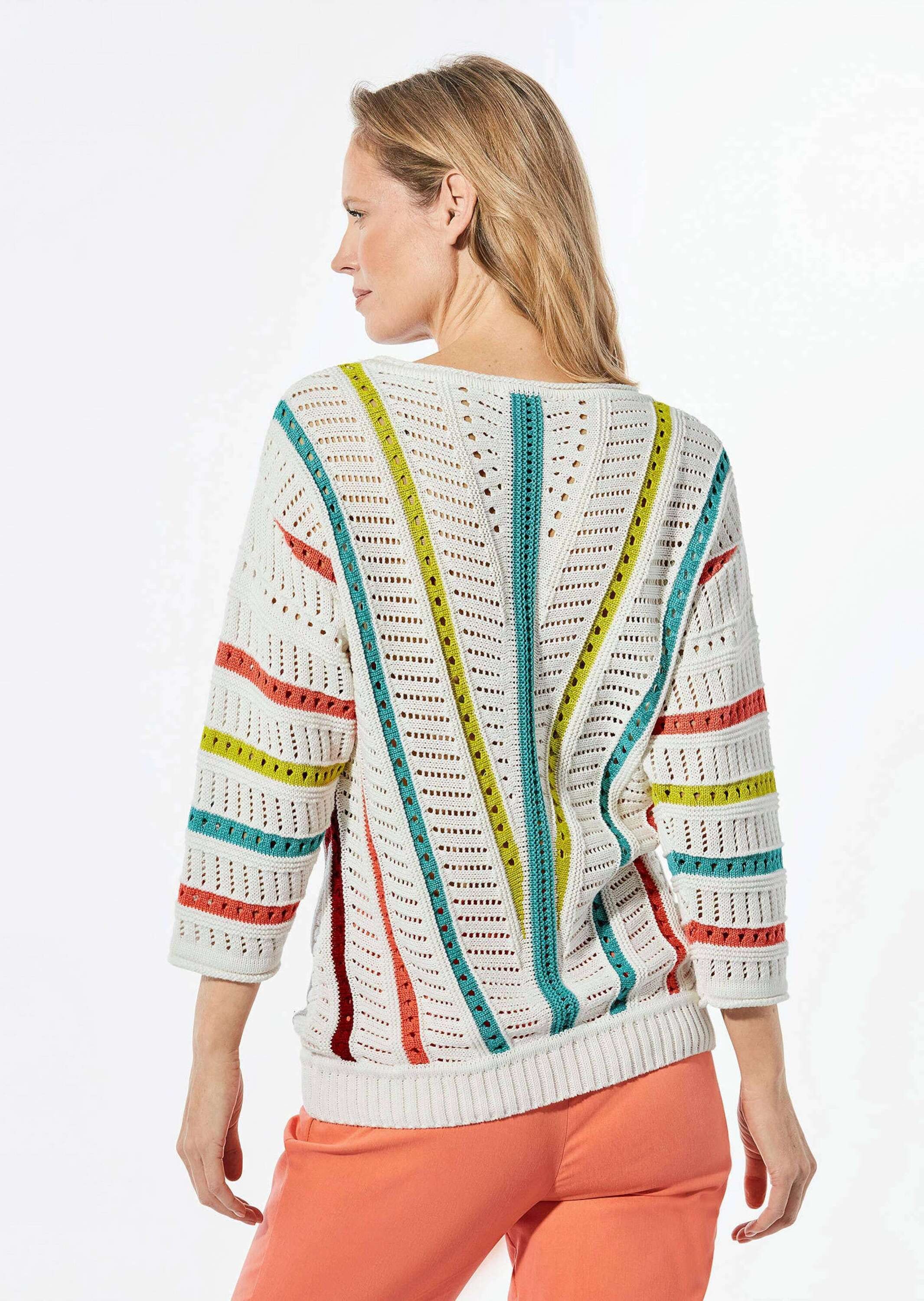 GOLDNER Rundhalspullover »Strickpullover Strickpullover mit U-Boot-Ausschnitt«