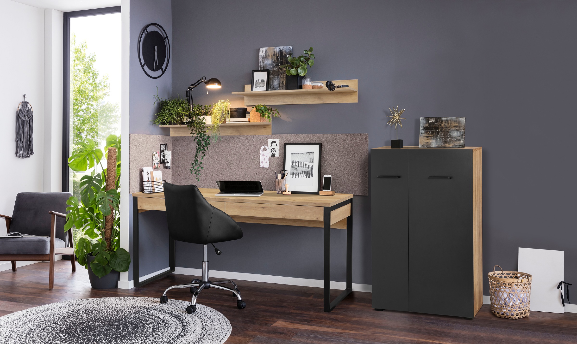 Places of Style Aktenschrank »Moid; Mehrzweckschrank,«, moderne Kommode mit viel Stauraum, Maße 64,5 x 41,5 x 106 cm