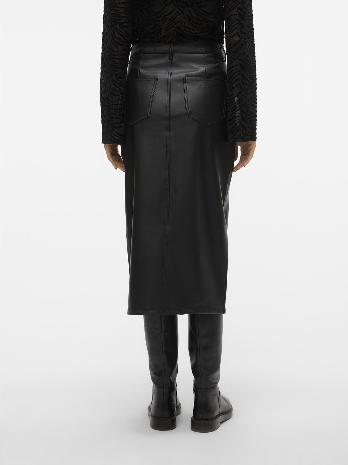 Vero Moda Lederimitatrock »VMVERI HR CALF PL SKIRT NOOS«