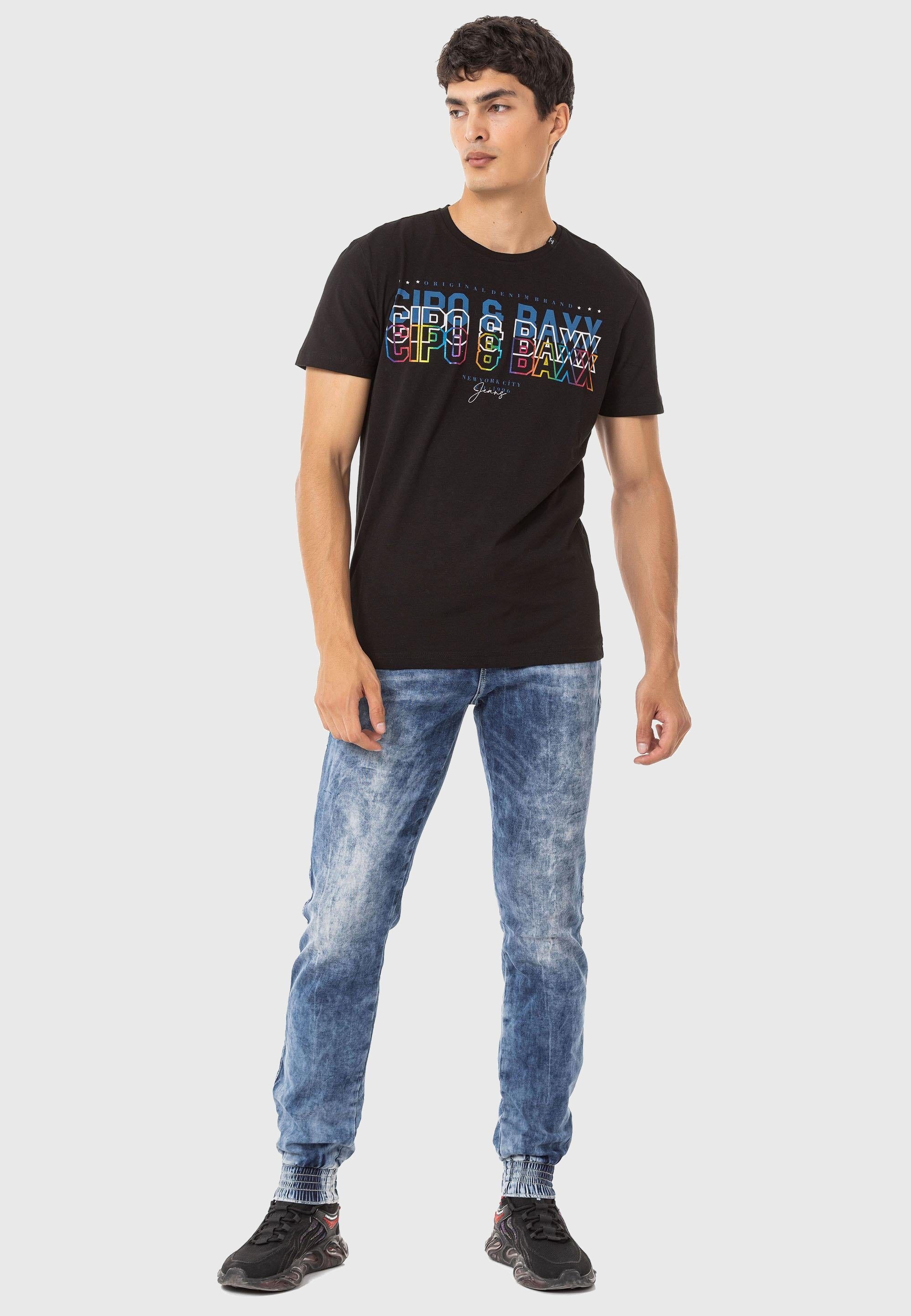 Cipo & Baxx 5-Pocket-Jeans »Cipo & Baxx Hose« im Used-Look