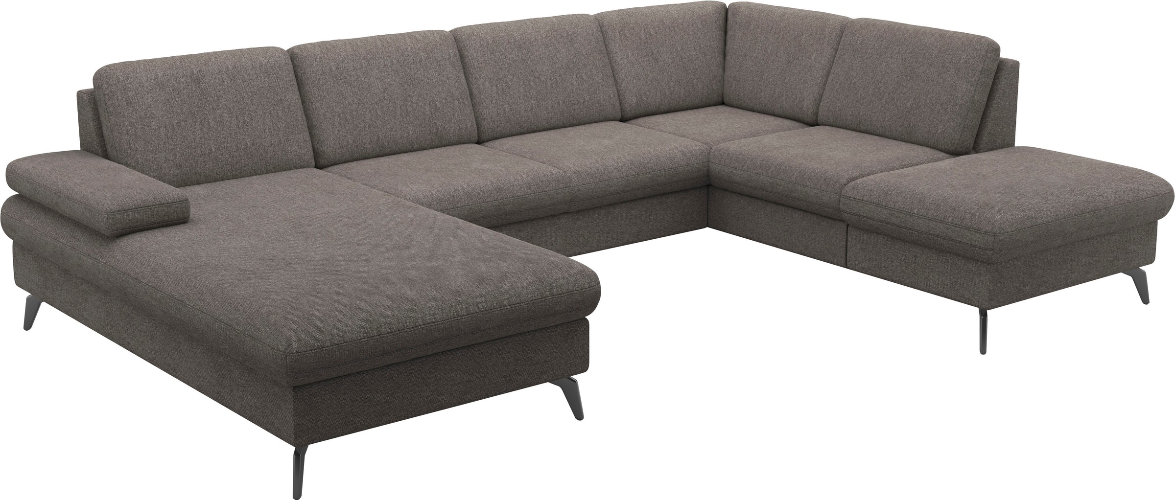 sit&more Wohnlandschaft »Morris Jubi U-Form«, inkl. Armteilfunktion und 1 Zierkissen, wahlweise mit Bettfunktion