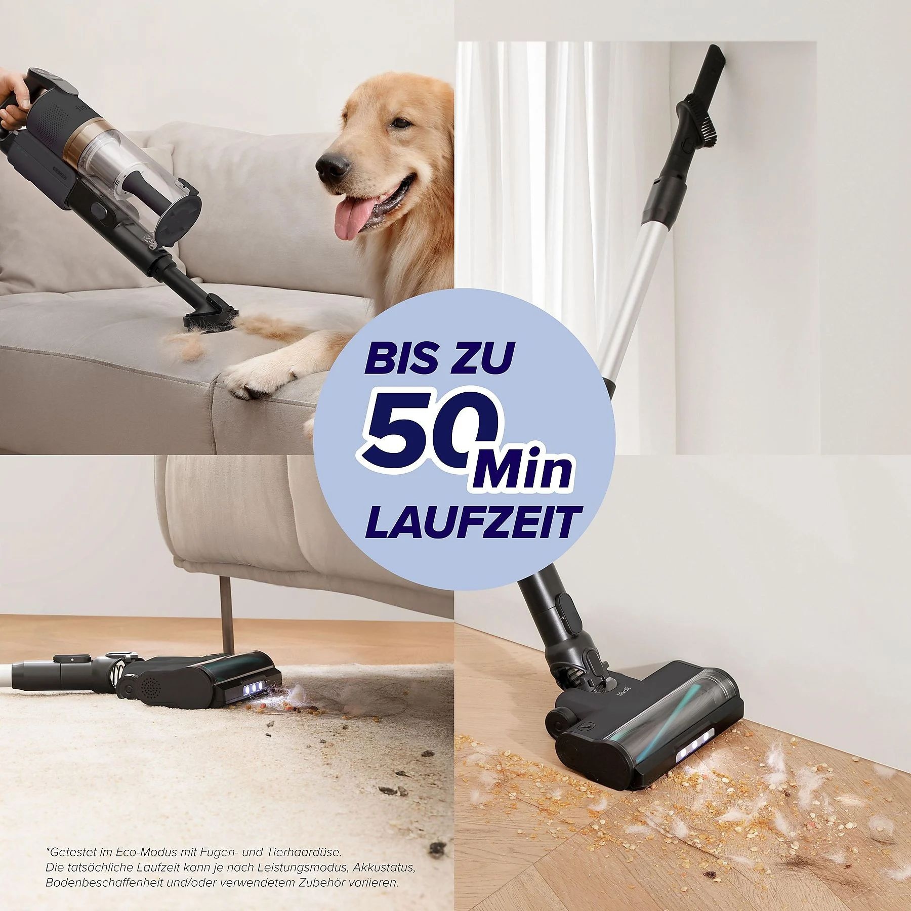 Levoit Akku-Bodenstaubsauger »LVAC-200« 99,9% Filtration, Anti-Tangle, bis zu 50 Minuten