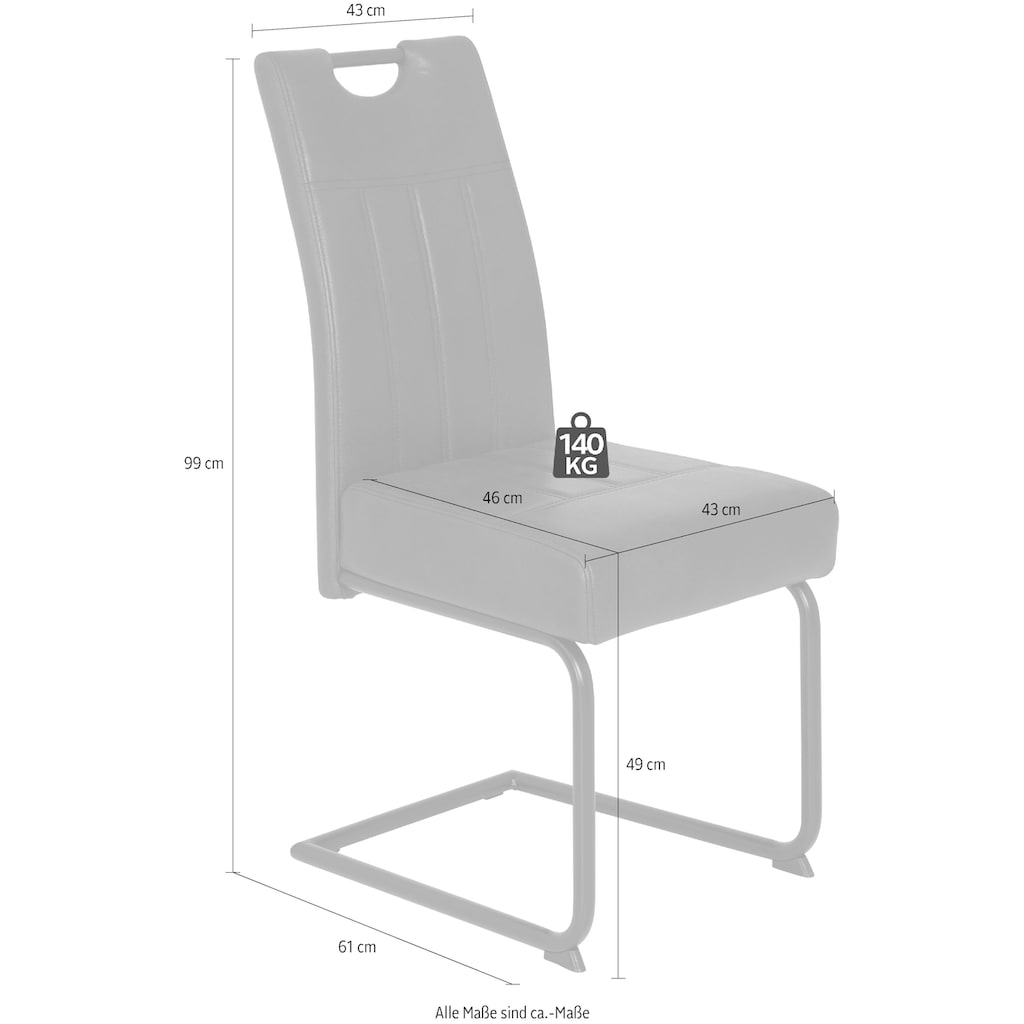 HELA Esszimmerstuhl »Betty«, (Set), 2 St., Microfaser