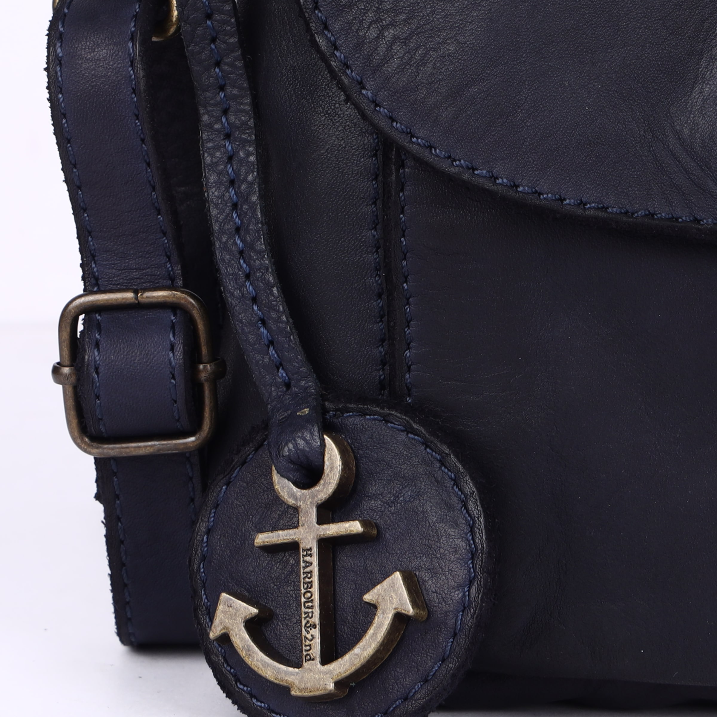 HARBOUR 2nd »Iben« Damen Handtasche, Schultertasche mit Anker-Anhäner