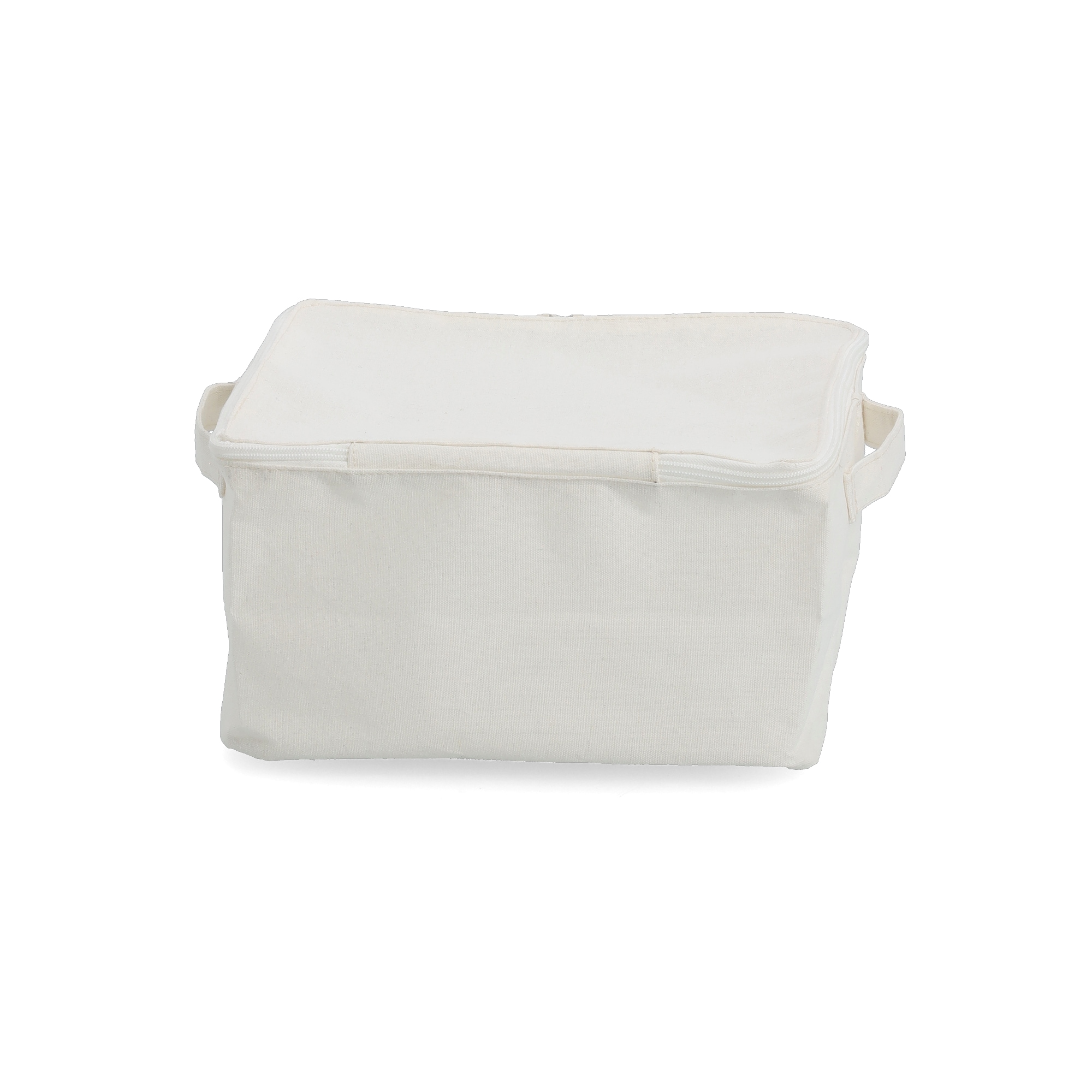 Zeller Present Aufbewahrungsbox »Aufbewahrungsbox, Polyester/Baumwolle, creme« mit Reißverschluss "Cool Stuff", 2er Set, ca. 30x24x15 cm