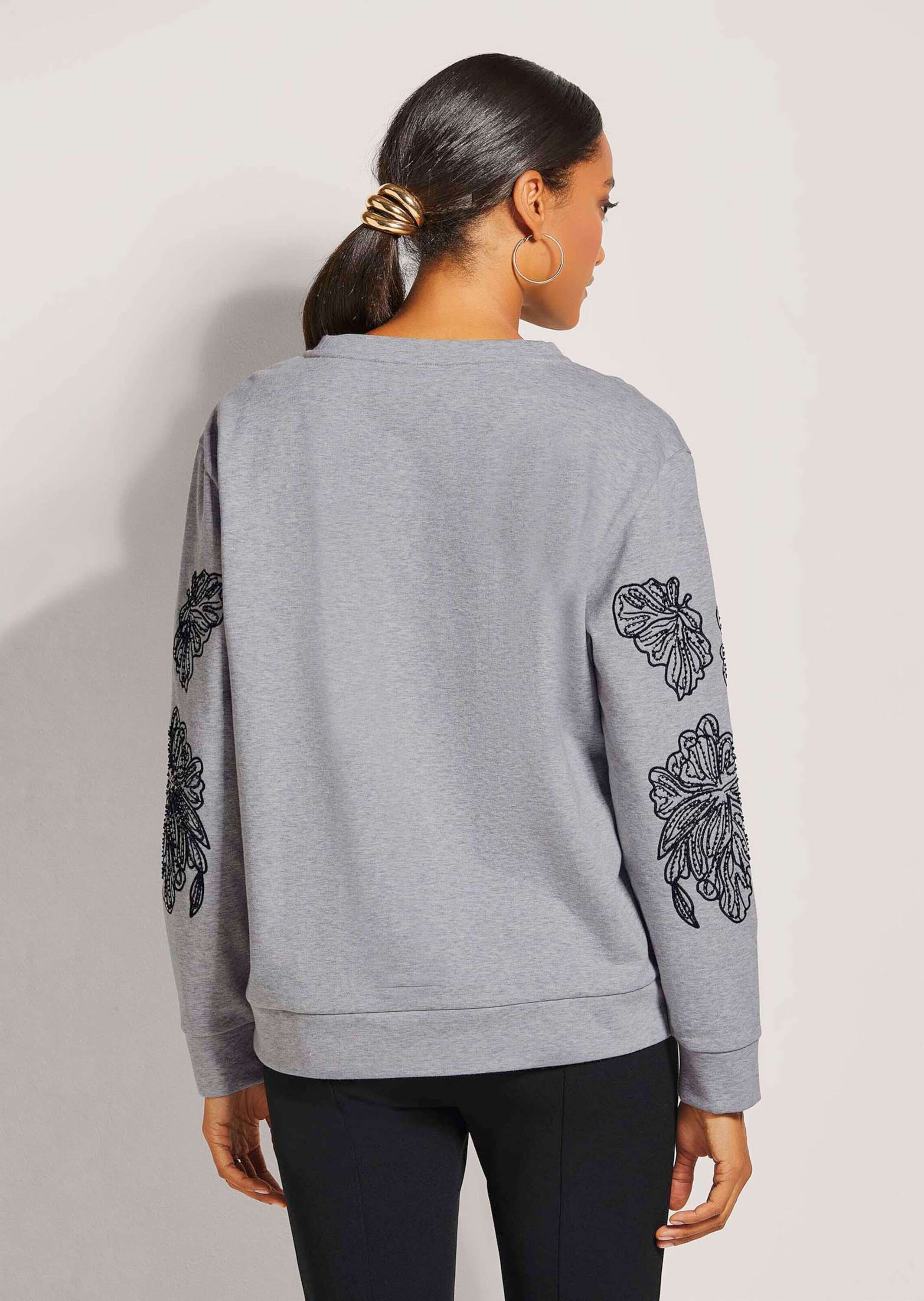 MADELEINE Langarmshirt »Sweatshirt Besticktes Sweatshirt mit Glanzeffekt«