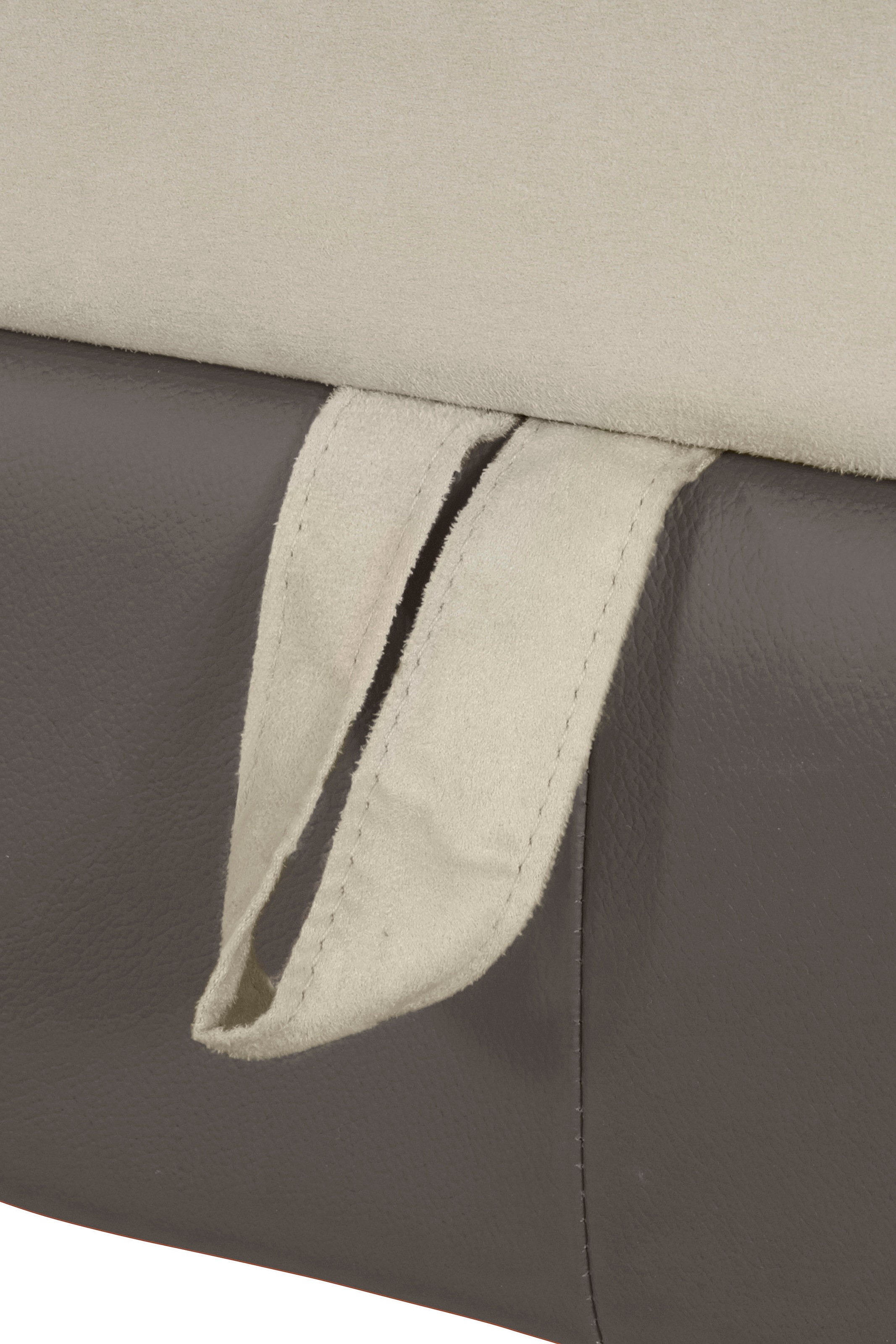 COTTA Ecksofa »Chef L-Form«, mit Kopfteilverstellung, edle Metallkufen, wahlweise mit Bettfunktion